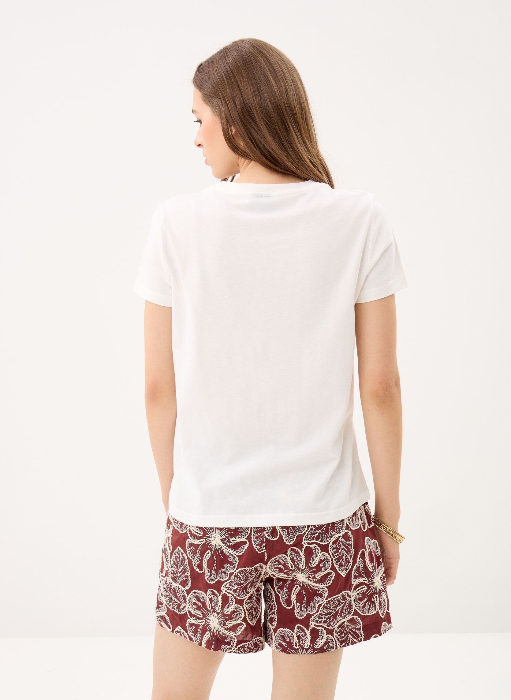Débardeurs Vmkomma S/S O-Neck Top Jrs Btq femme blanc Vero Moda Débardeurs Vmkomma S/S O-Neck Top Jrs Btq femme blanc Snow white