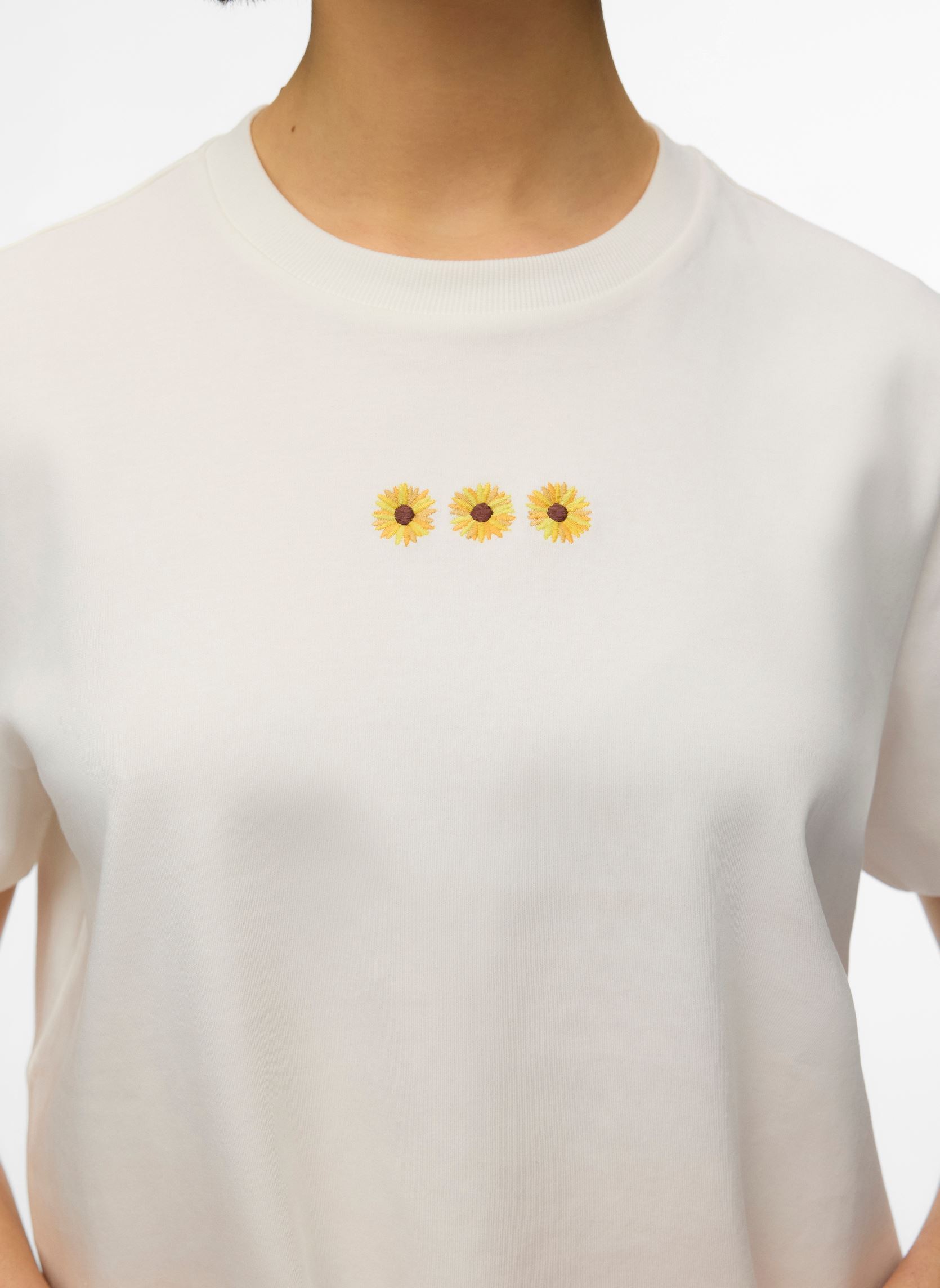 Tee-shirts Vmsara Mette Ss Top Box Jrs Noos femme blanc Vero Moda Tee-shirts Vmsara Mette Ss Top Box Jrs Noos femme blanc Snow white