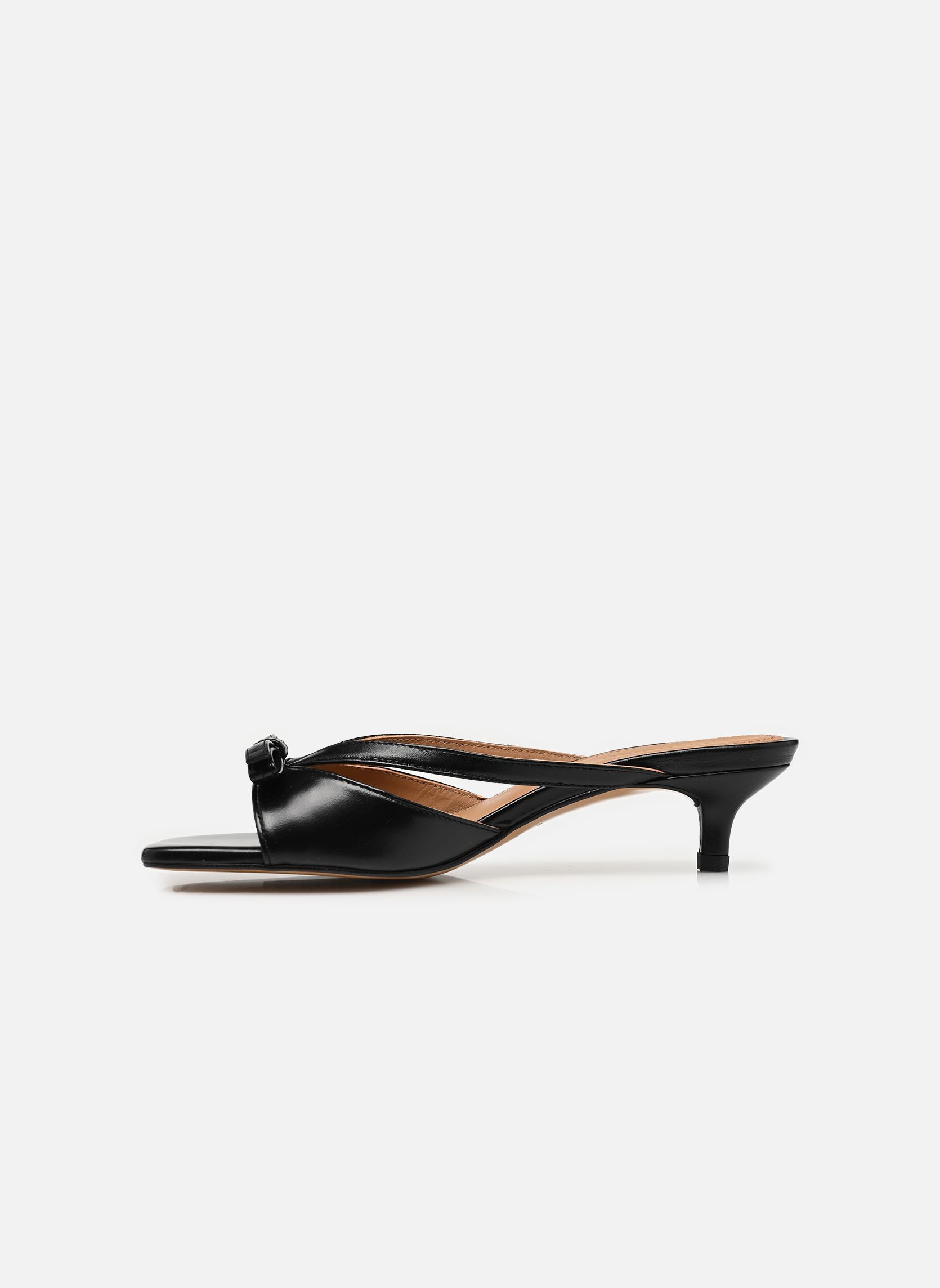 Pantoletten Jordan Leather damen schwarz Flattered Pantoletten Jordan Leather damen schwarz BLACK