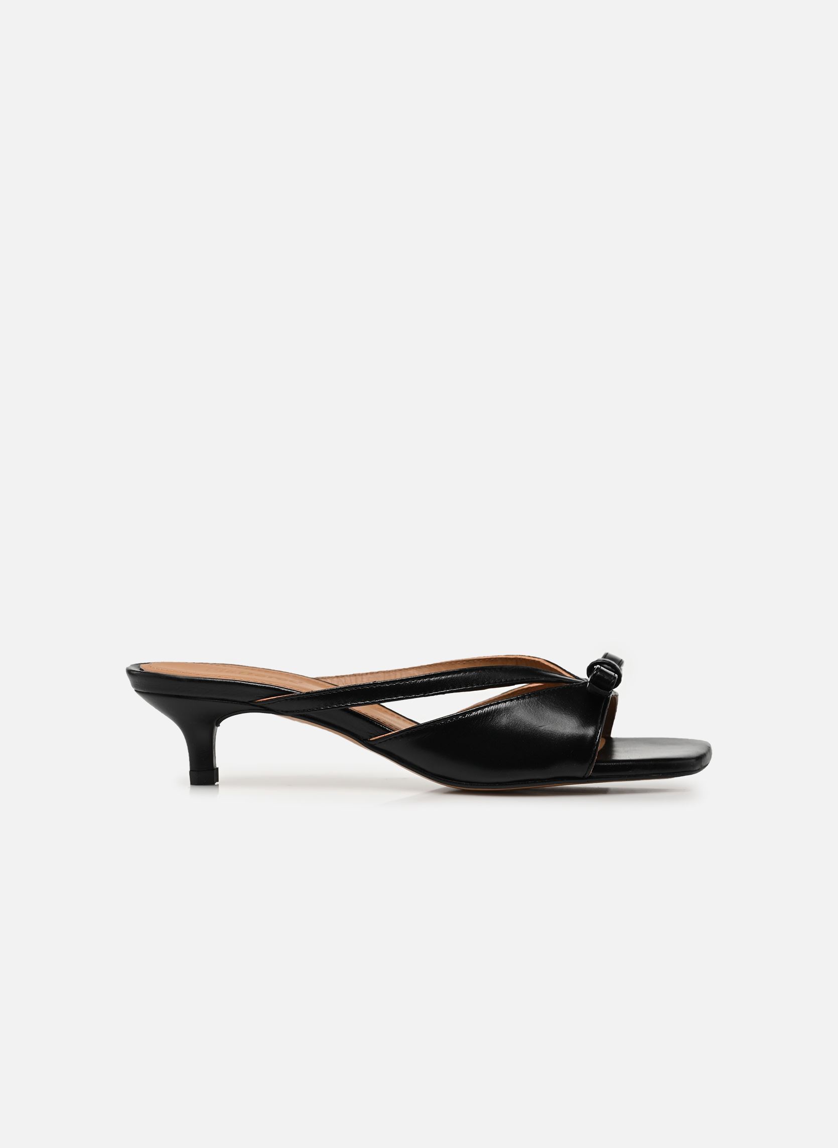 Pantoletten Jordan Leather damen schwarz Flattered Pantoletten Jordan Leather damen schwarz BLACK