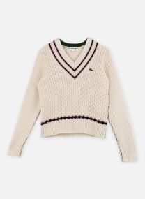 Pulls Mixed Stitch Sweater fille blanc