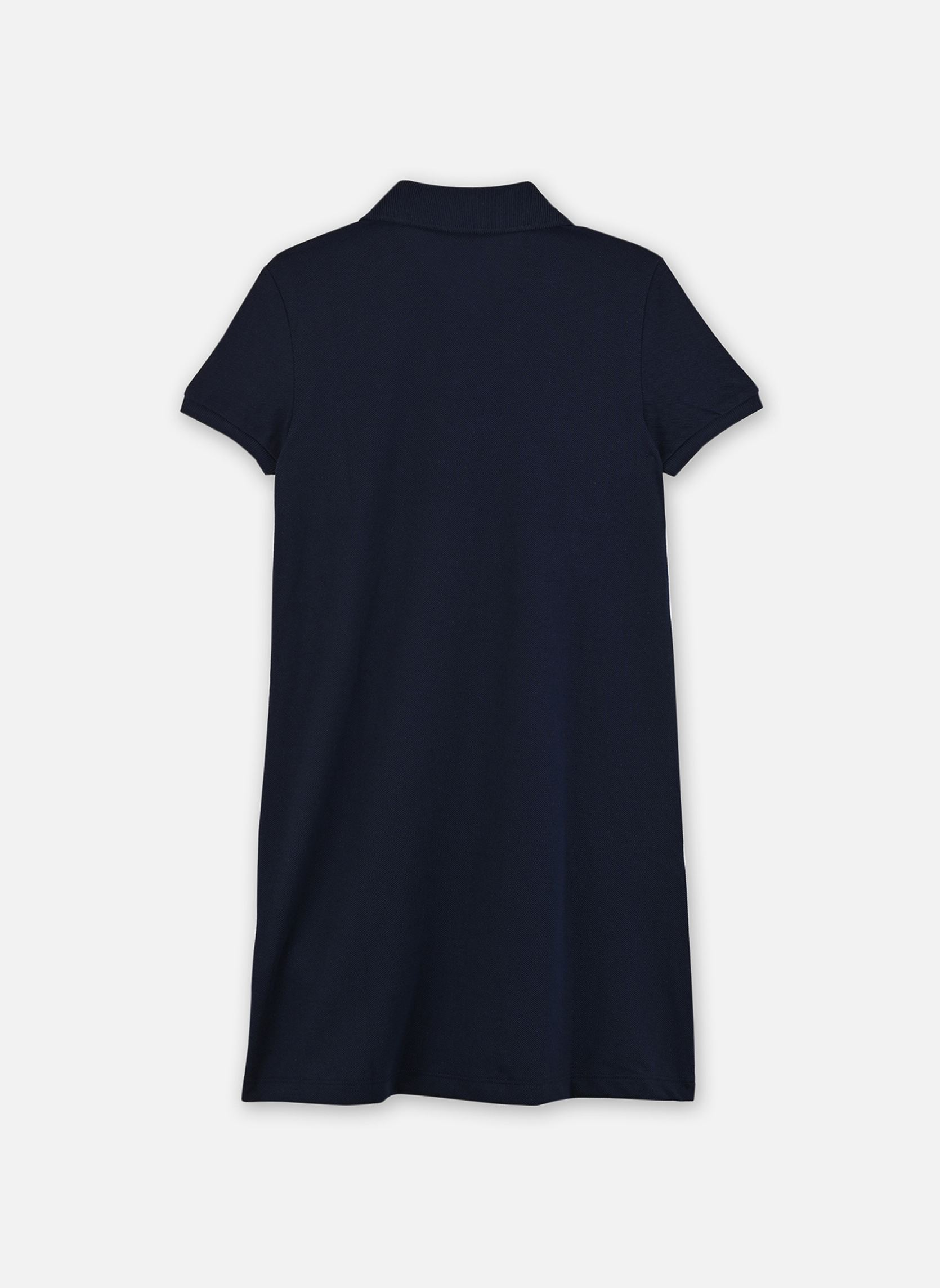 Robes Pique Polo Dress fille bleu Lacoste Robes Pique Polo Dress fille bleu MARINE
