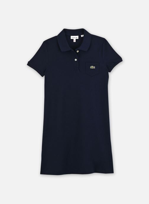 Lacoste Kleider Pique Polo Dress mädchen blau