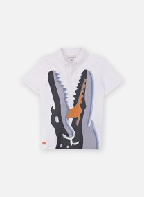 Polos Watercolor Croc Polo garçon blanc