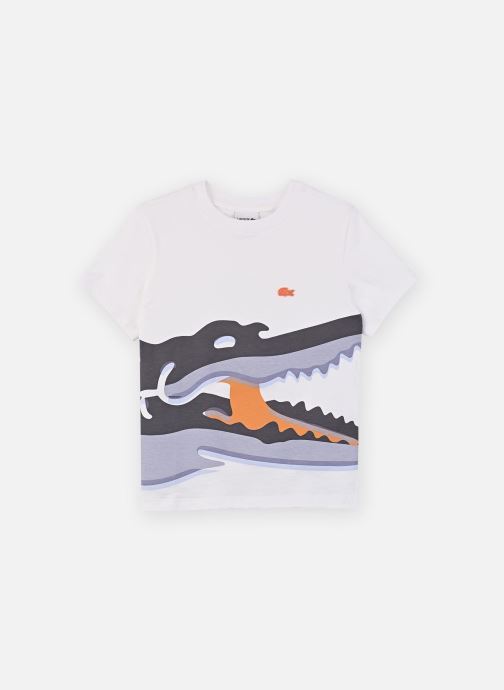 Lacoste Tee-shirts manches courtes Watercolor Croc Tee garçon blanc