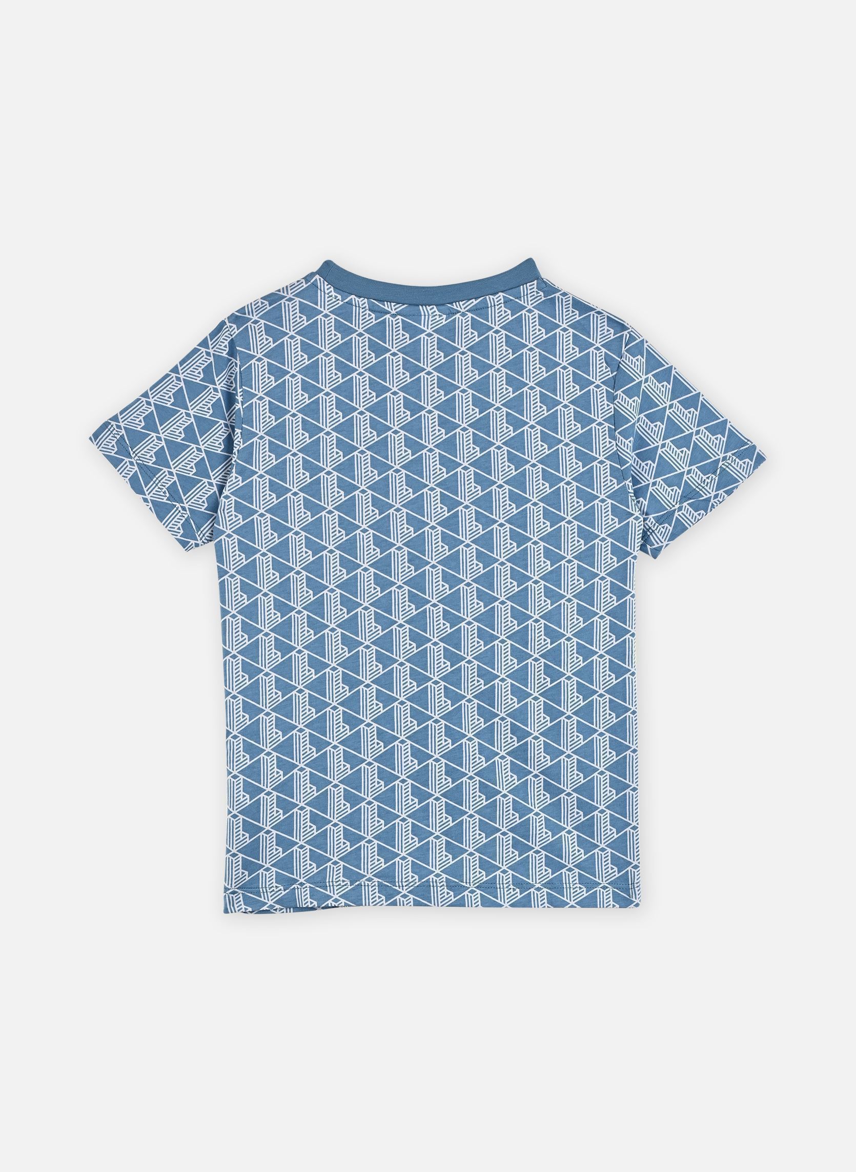 Kurzarm-T-Shirts Monogram Print Tee jungen blau Lacoste Kurzarm-T-Shirts Monogram Print Tee jungen blau ABYSSE