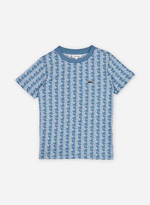 Lacoste Kurzarm-T-Shirts Monogram Print Tee jungen blau