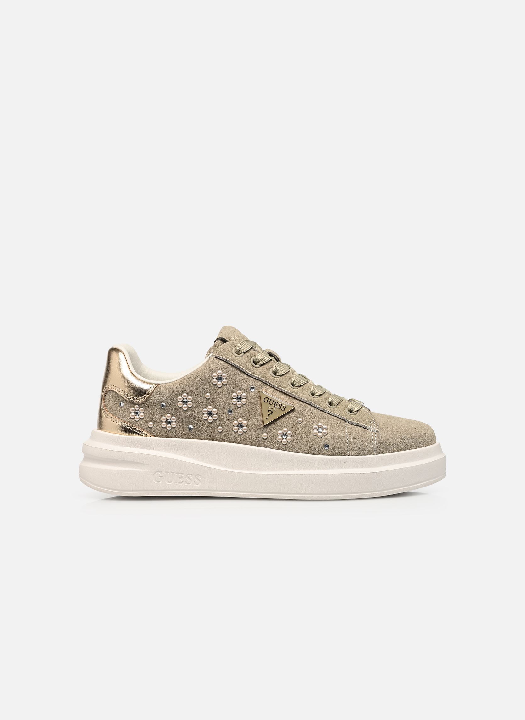 Niedrige Sneaker ELBINA12 damen beige Guess Niedrige Sneaker ELBINA12 damen beige Taupe
