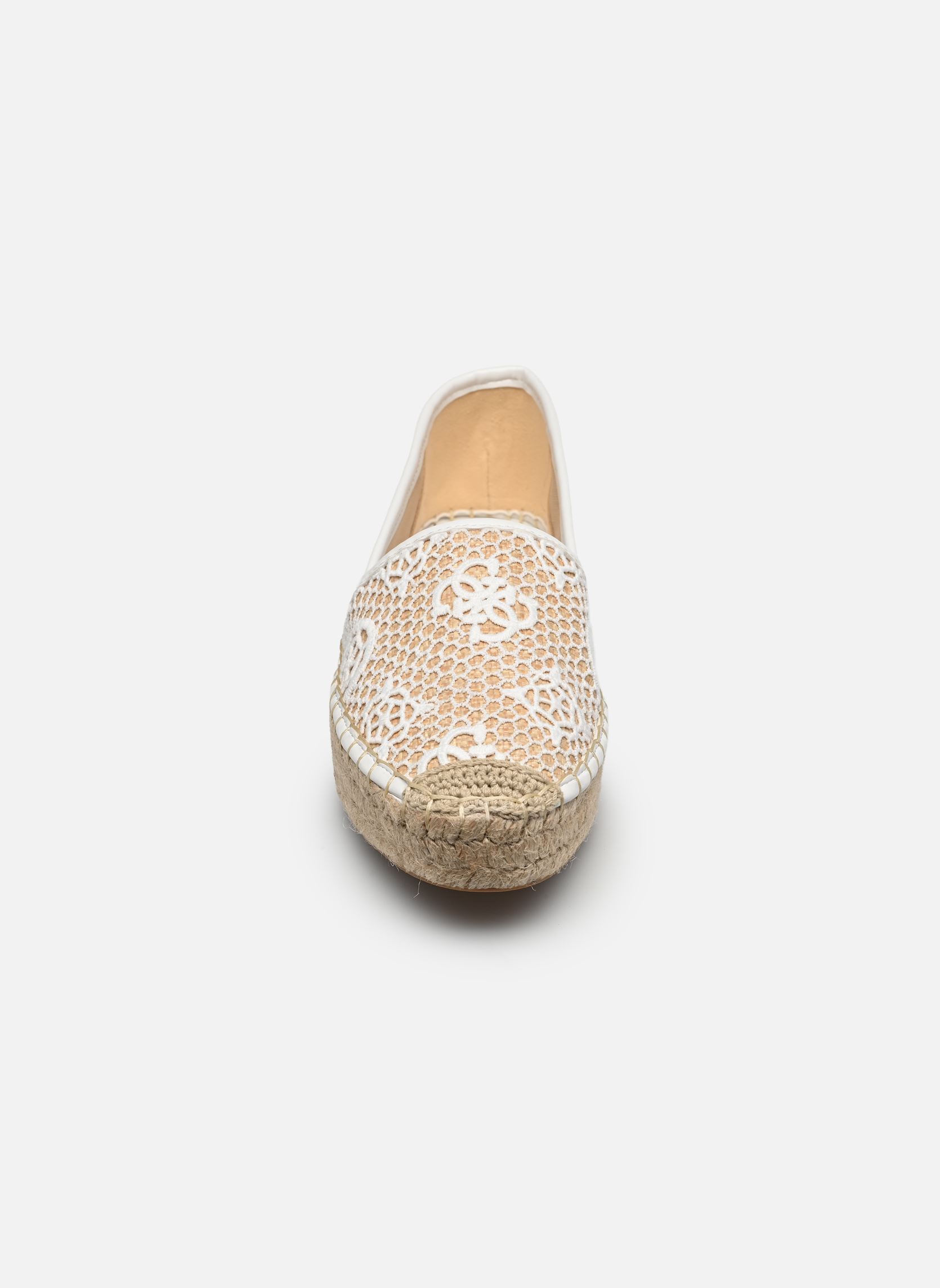 Flache Espadrilles JOELYNN damen weiß Guess Flache Espadrilles JOELYNN damen weiß White Natural