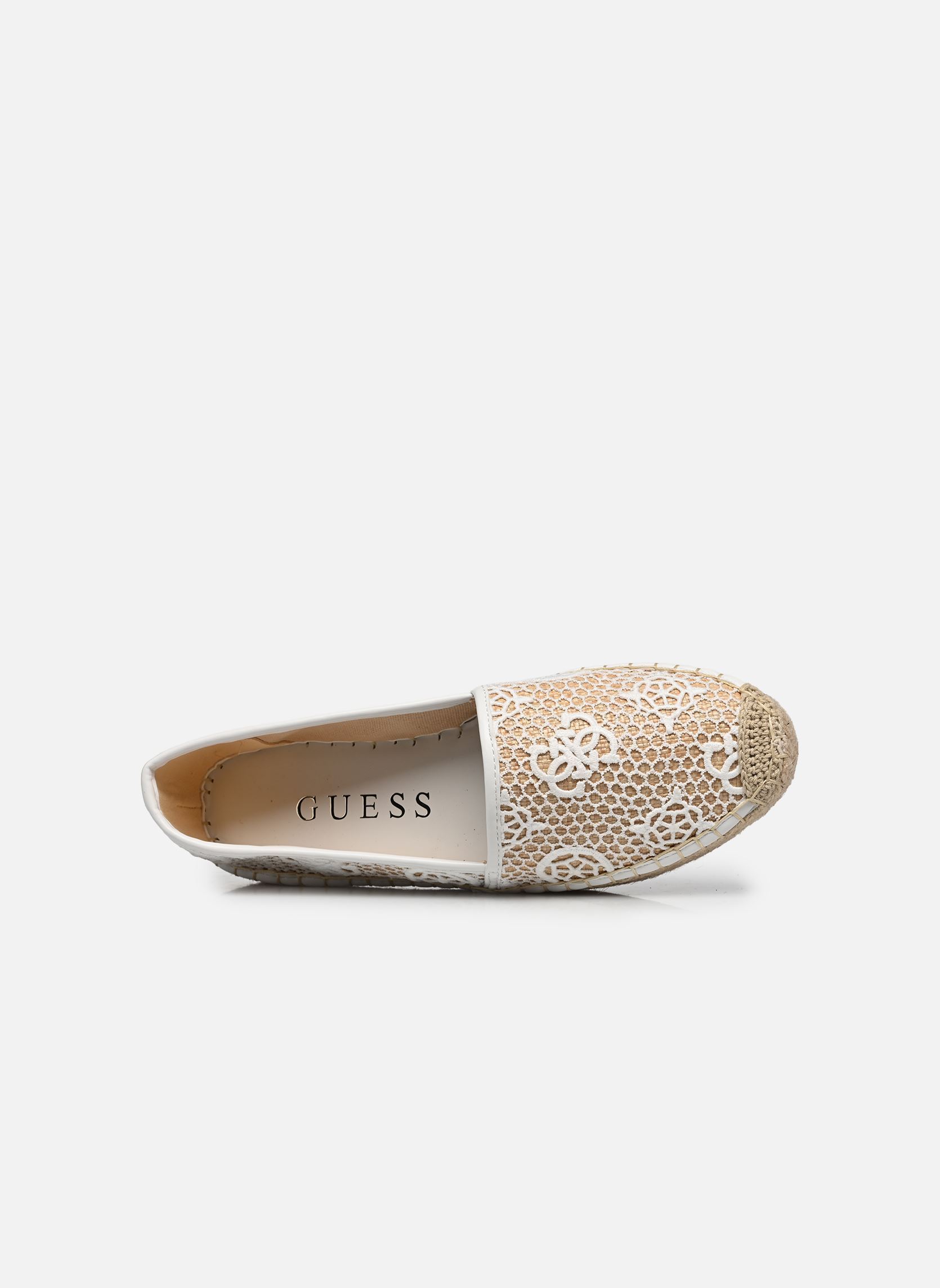 Flache Espadrilles JOELYNN damen weiß Guess Flache Espadrilles JOELYNN damen weiß White Natural