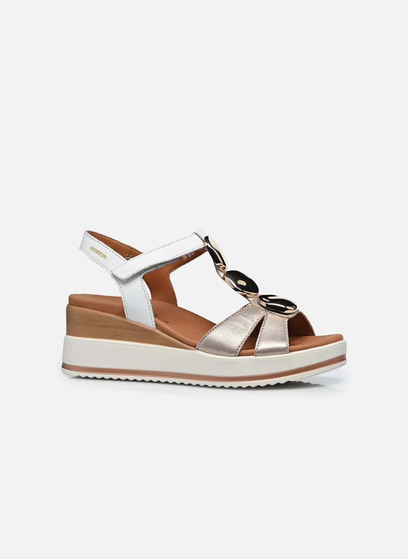Sandales compensées et plateformes Sallie femme argent Mephisto Sandales compensées et plateformes Sallie femme argent Platinum