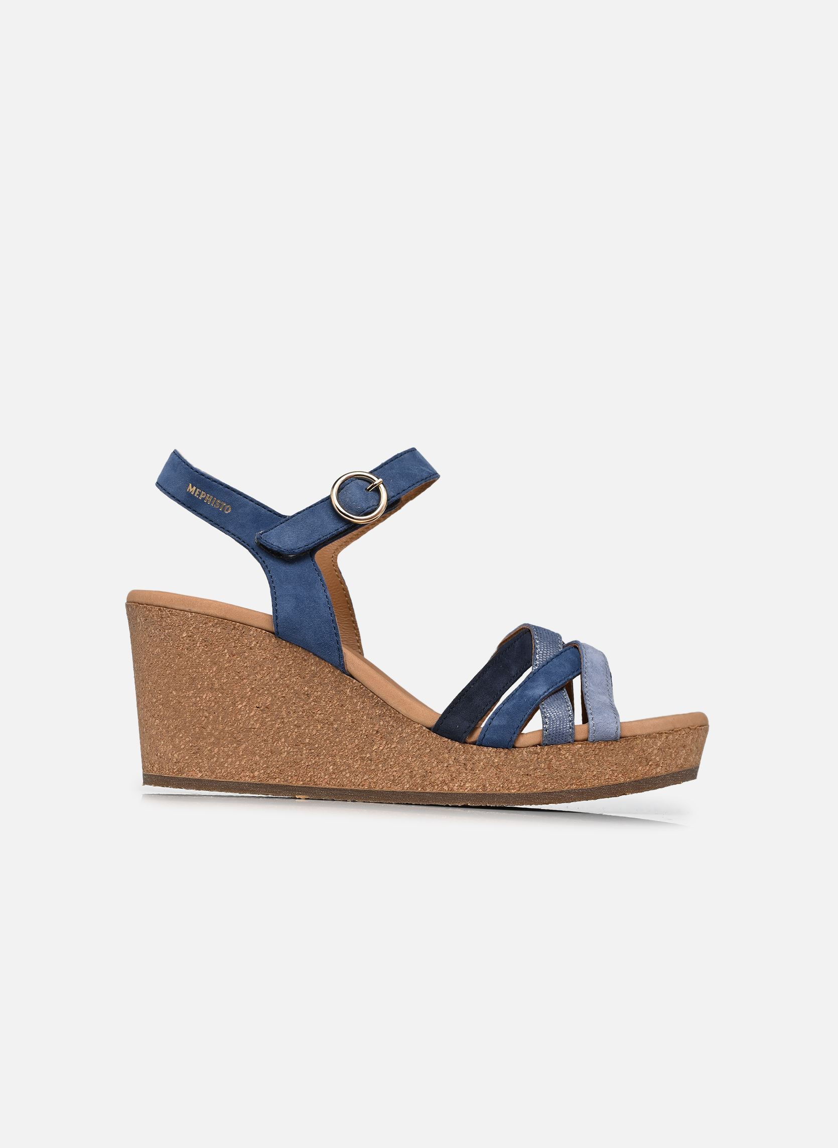 Keil- und Plateausandalen Niagara damen blau Mephisto Keil- und Plateausandalen Niagara damen blau Sea blue