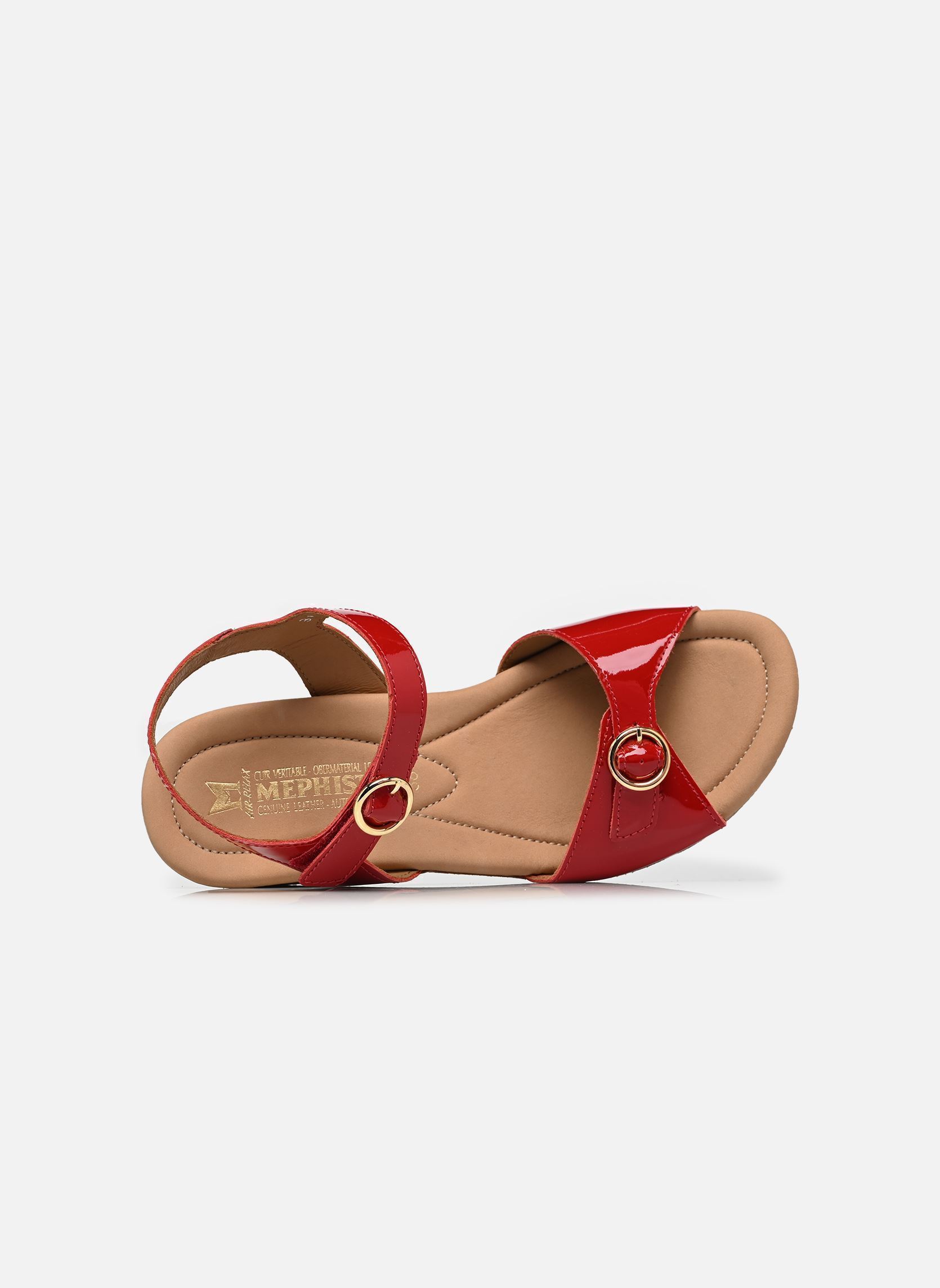 Sandales compensées et plateformes Natalya femme rouge Mephisto Sandales compensées et plateformes Natalya femme rouge SCARLET
