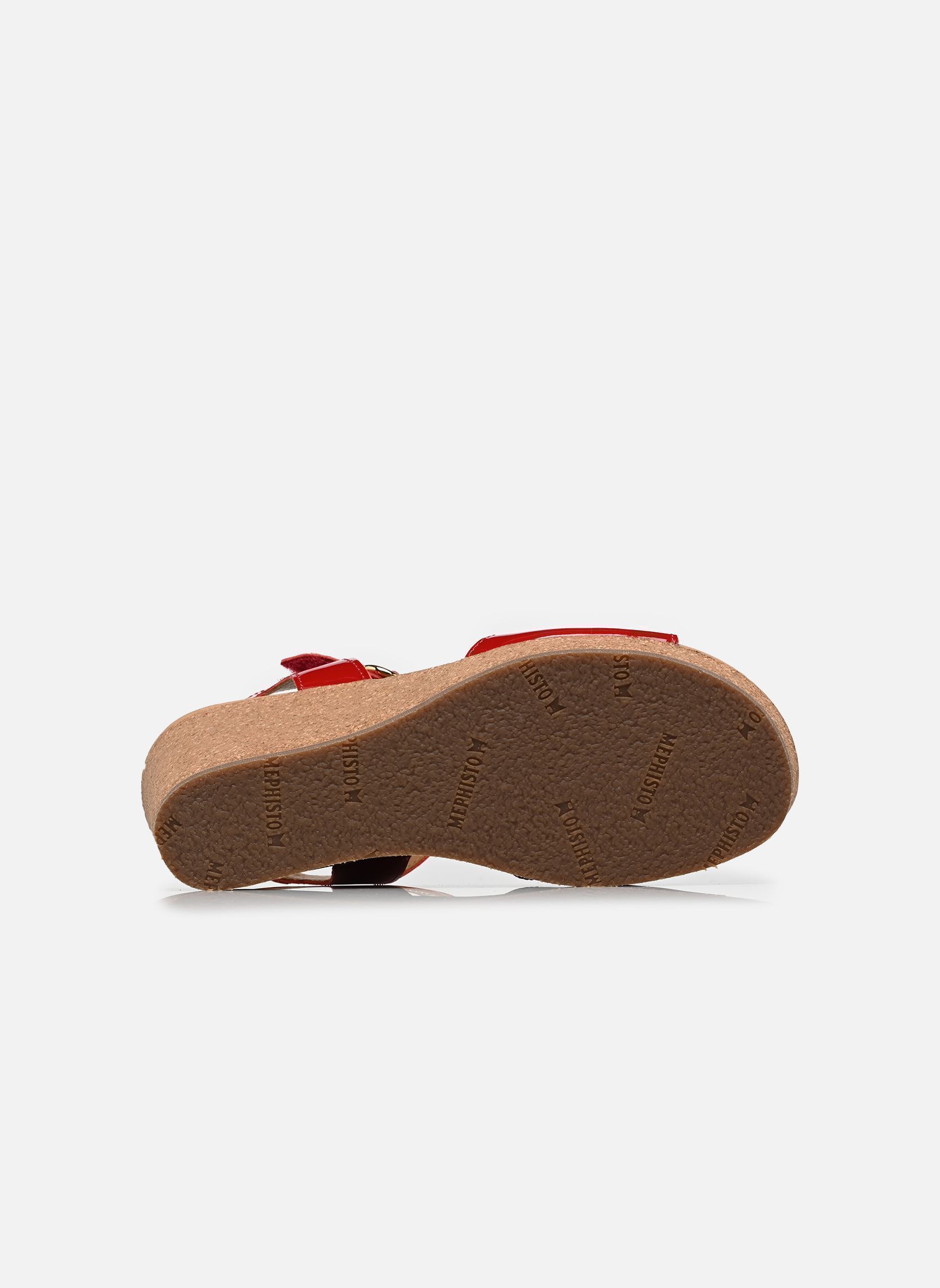 Sandales compensées et plateformes Natalya femme rouge Mephisto Sandales compensées et plateformes Natalya femme rouge SCARLET
