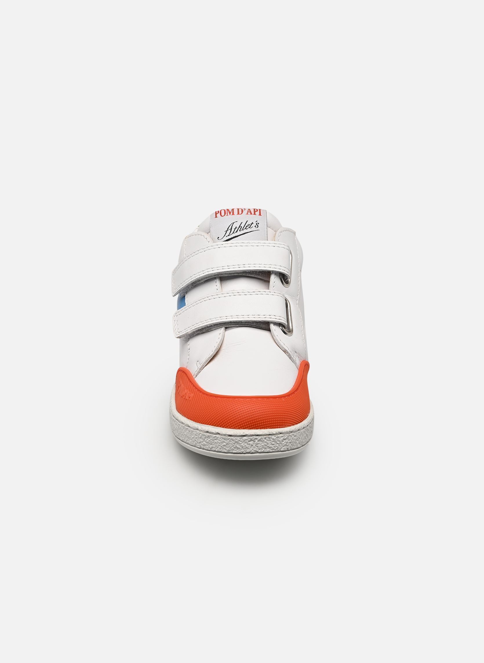 Baskets hautes Mousse Backy garçon blanc Pom d Api Baskets hautes Mousse Backy garçon blanc BIANCO-BLUE-ROSSO