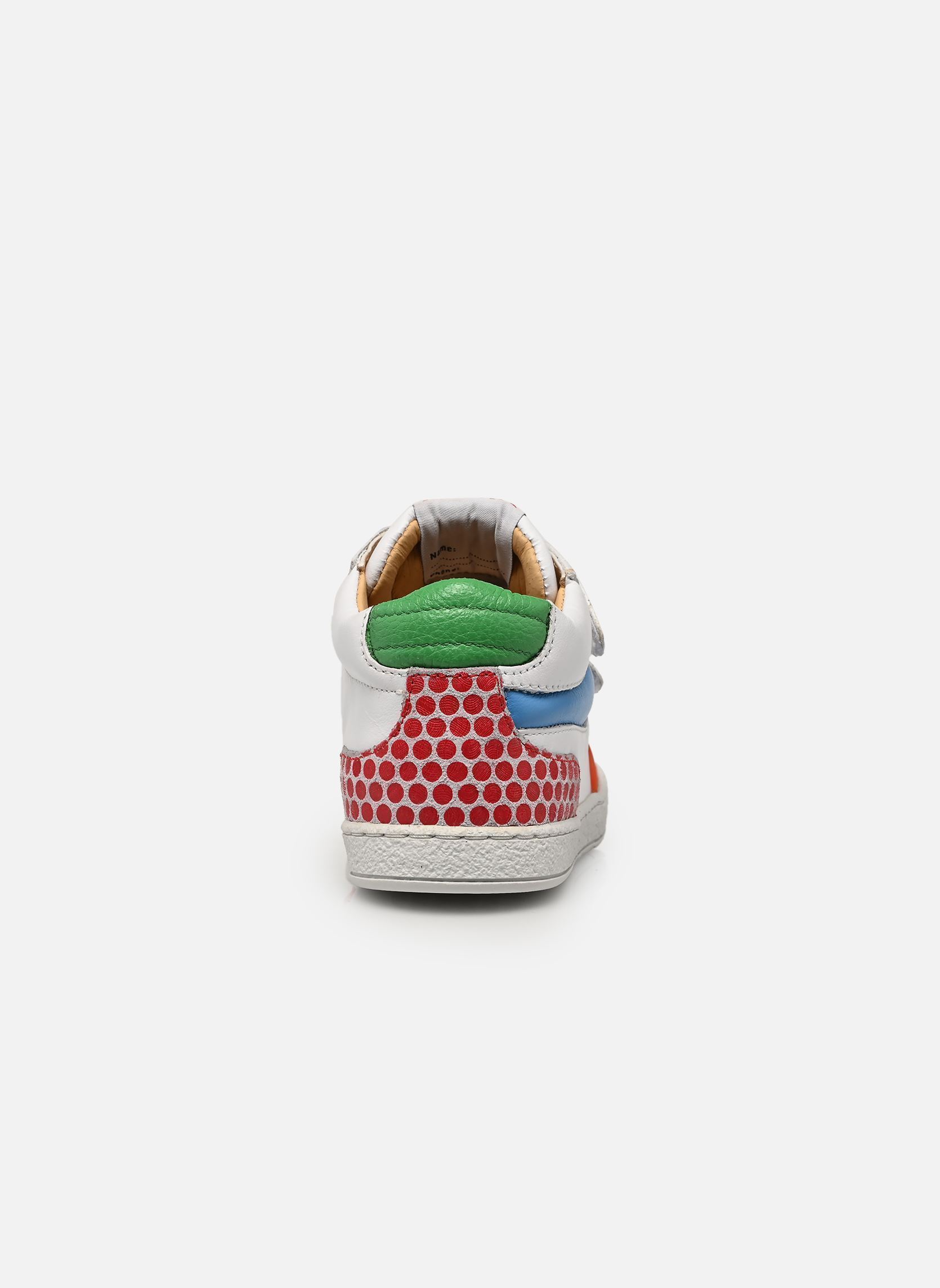 Baskets hautes Mousse Backy garçon blanc Pom d Api Baskets hautes Mousse Backy garçon blanc BIANCO-BLUE-ROSSO