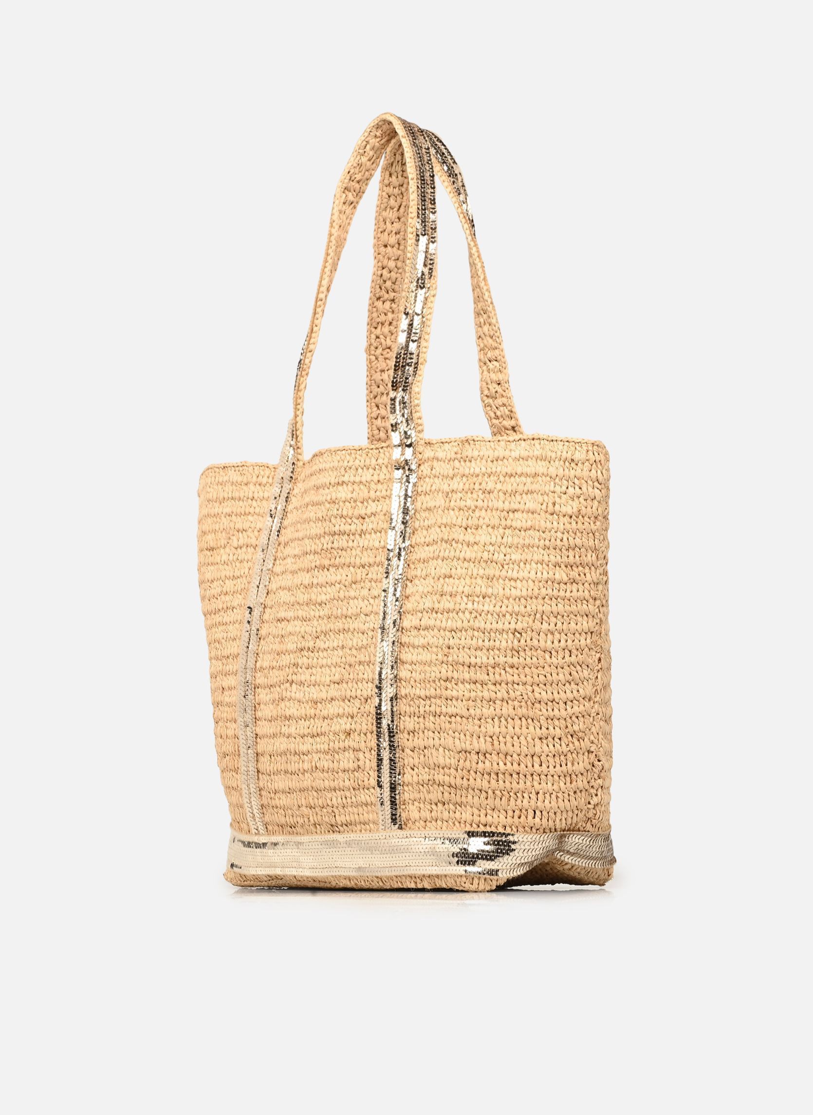 Bolsas de compra Cabas M Raphia et Paillettes N mujer beige Vanessa Bruno Bolsas de compra Cabas M Raphia et Paillettes N mujer beige OR