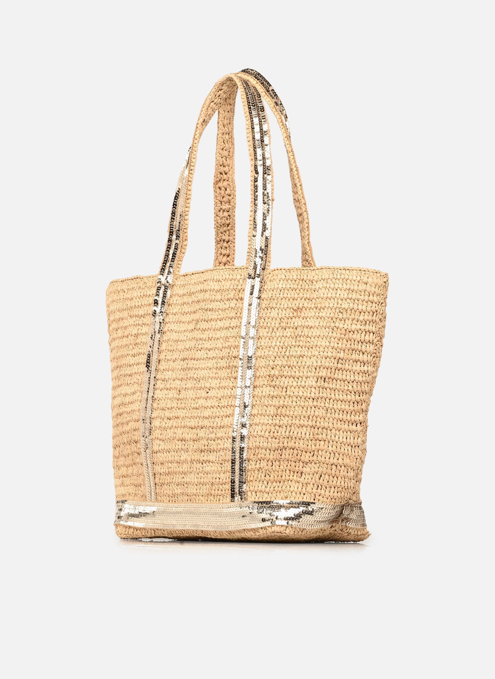 Bolsas de compra Cabas M Raphia et Paillettes N mujer beige Vanessa Bruno Bolsas de compra Cabas M Raphia et Paillettes N mujer beige OR