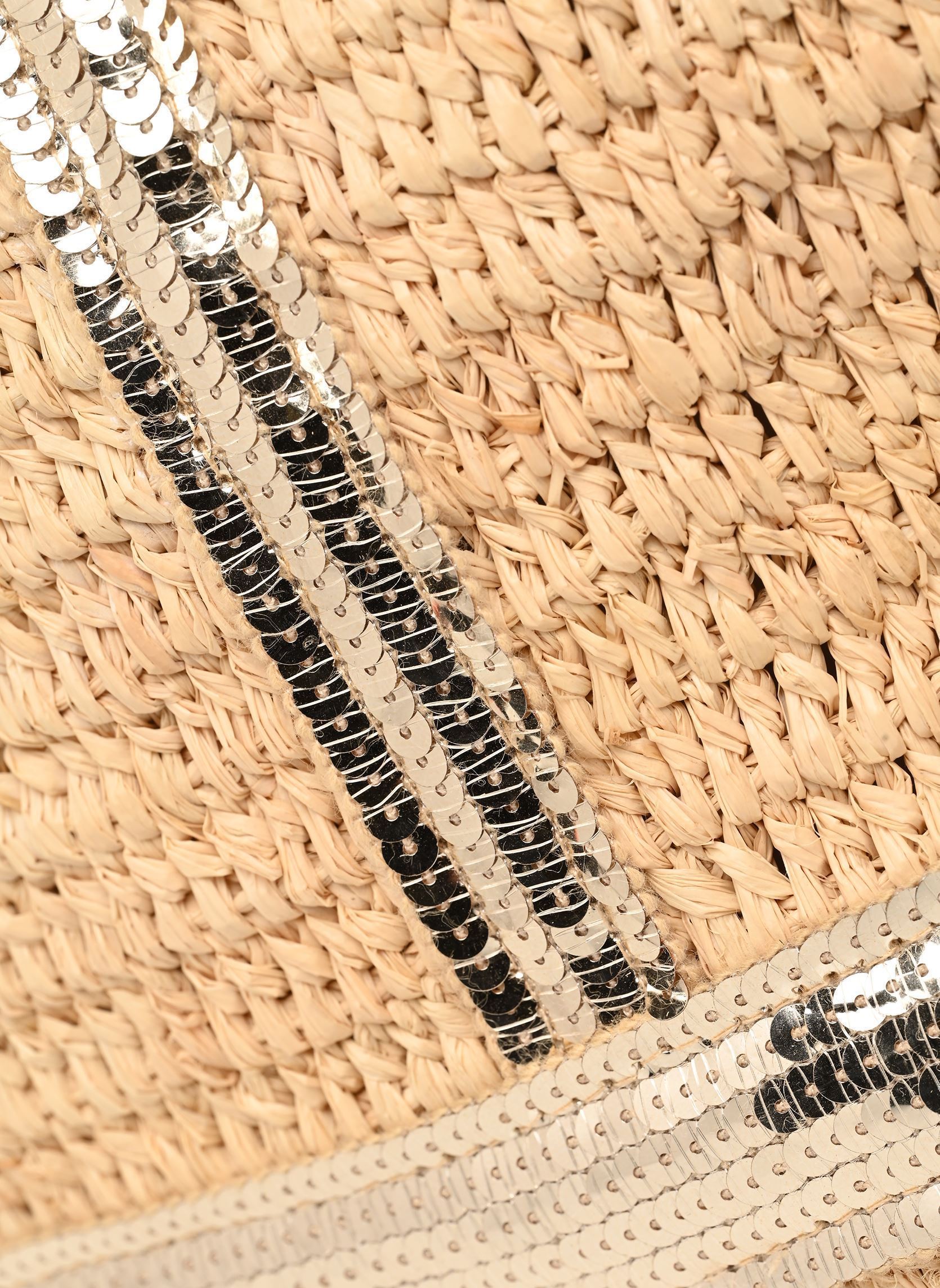 Bolsas de compra Cabas M Raphia et Paillettes N mujer beige Vanessa Bruno Bolsas de compra Cabas M Raphia et Paillettes N mujer beige OR