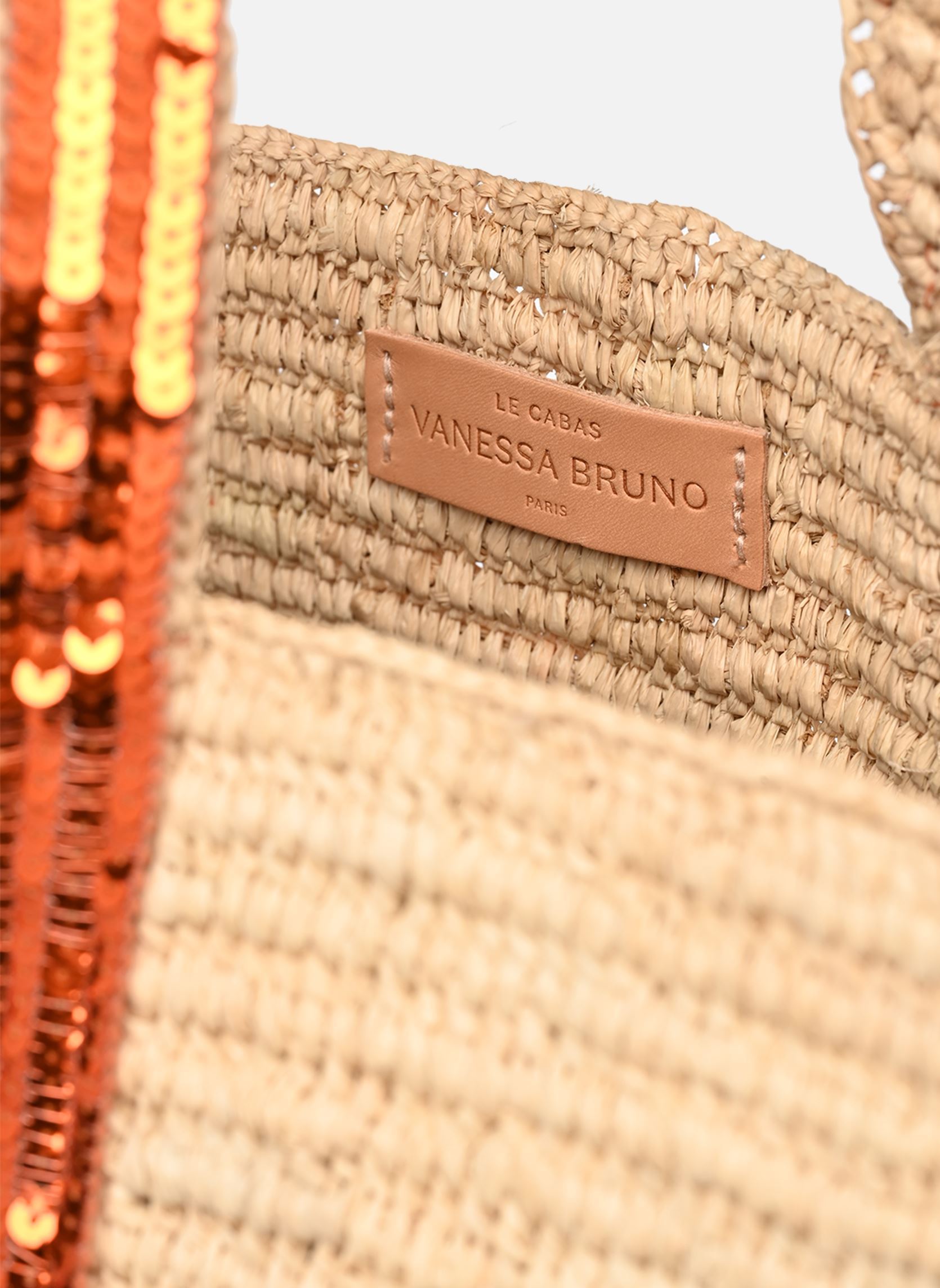 Shopper Cabas M Raphia et Paillettes N damen beige Vanessa Bruno Shopper Cabas M Raphia et Paillettes N damen beige MANDARINE