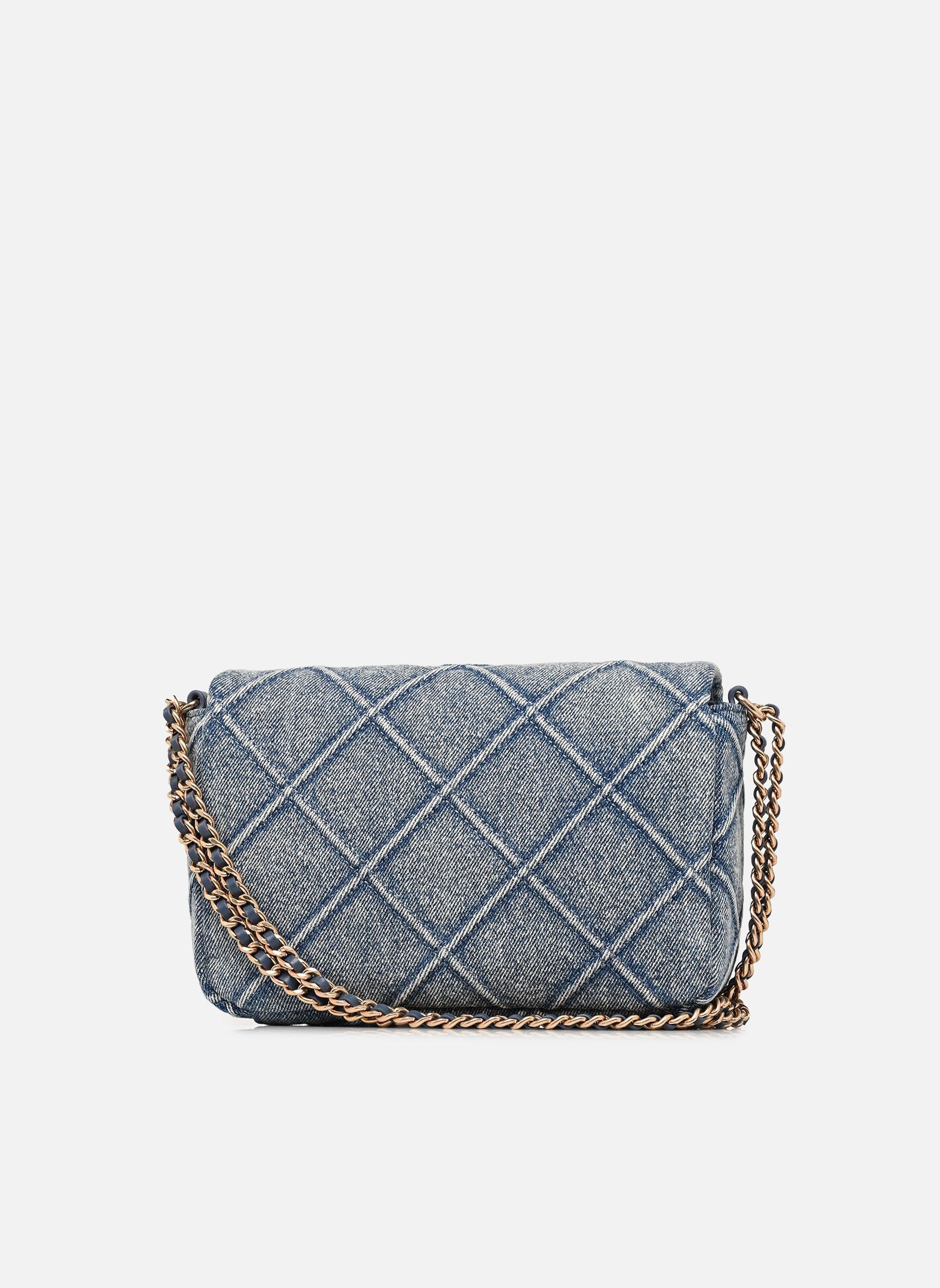 Schoudertassen Moon Moyen En Denim dames blauw Vanessa Bruno Schoudertassen Moon Moyen En Denim dames blauw BLEU