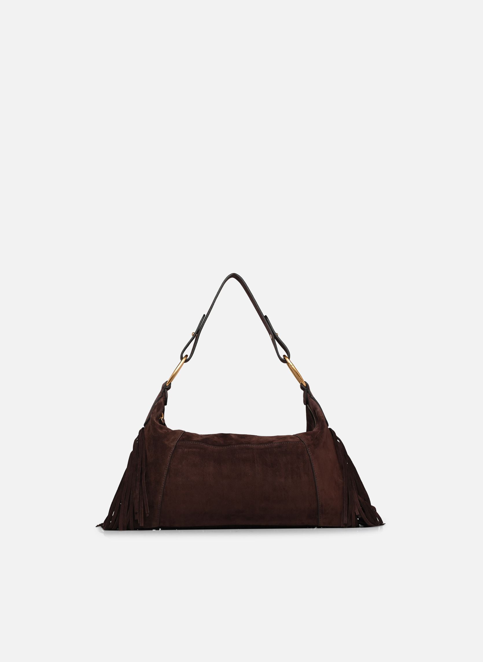 Taschen Mathilde Franges Pochette Epaule damen braun Vanessa Bruno Taschen Mathilde Franges Pochette Epaule damen braun CHOCOLAT