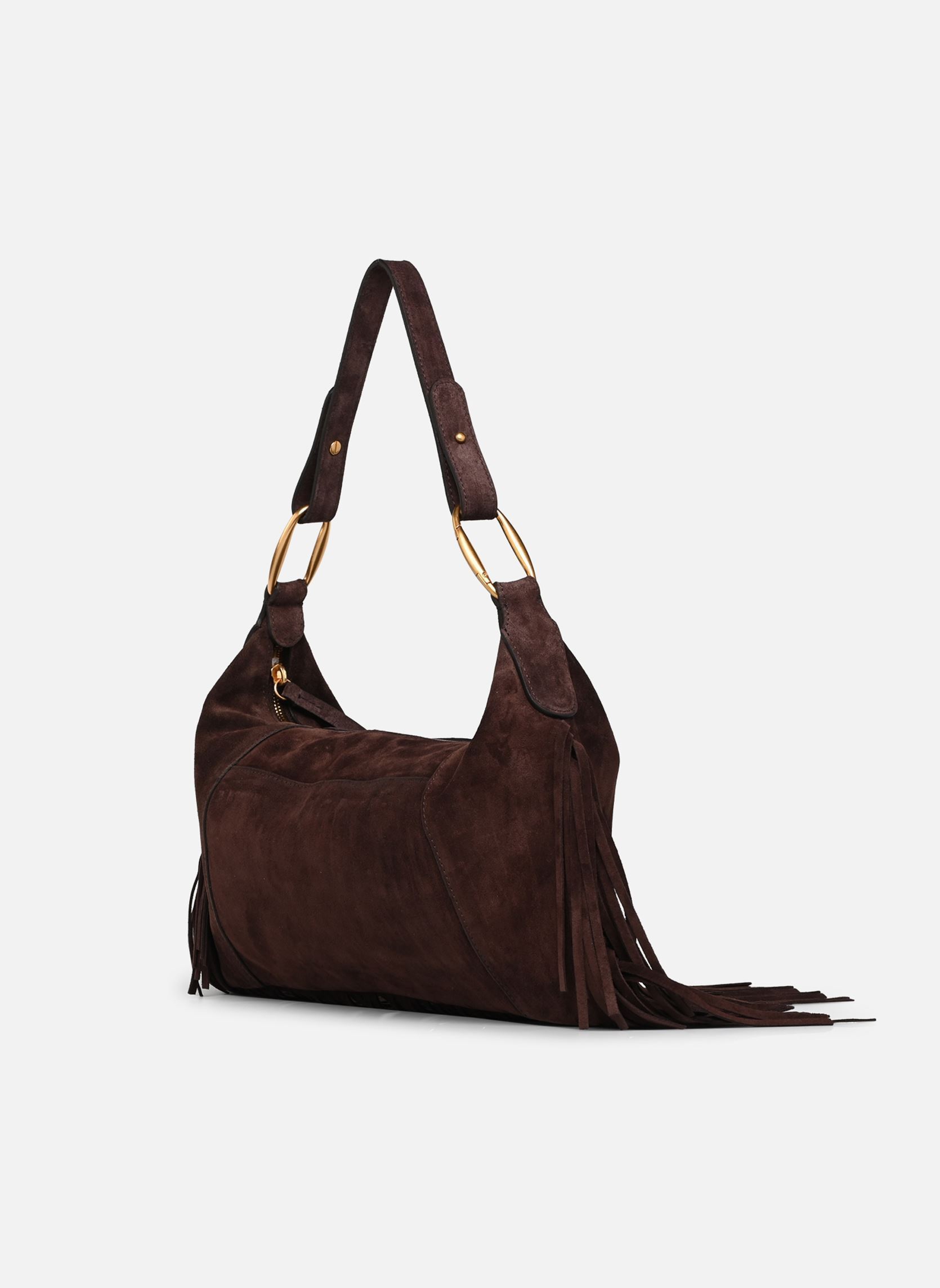 Taschen Mathilde Franges Pochette Epaule damen braun Vanessa Bruno Taschen Mathilde Franges Pochette Epaule damen braun CHOCOLAT