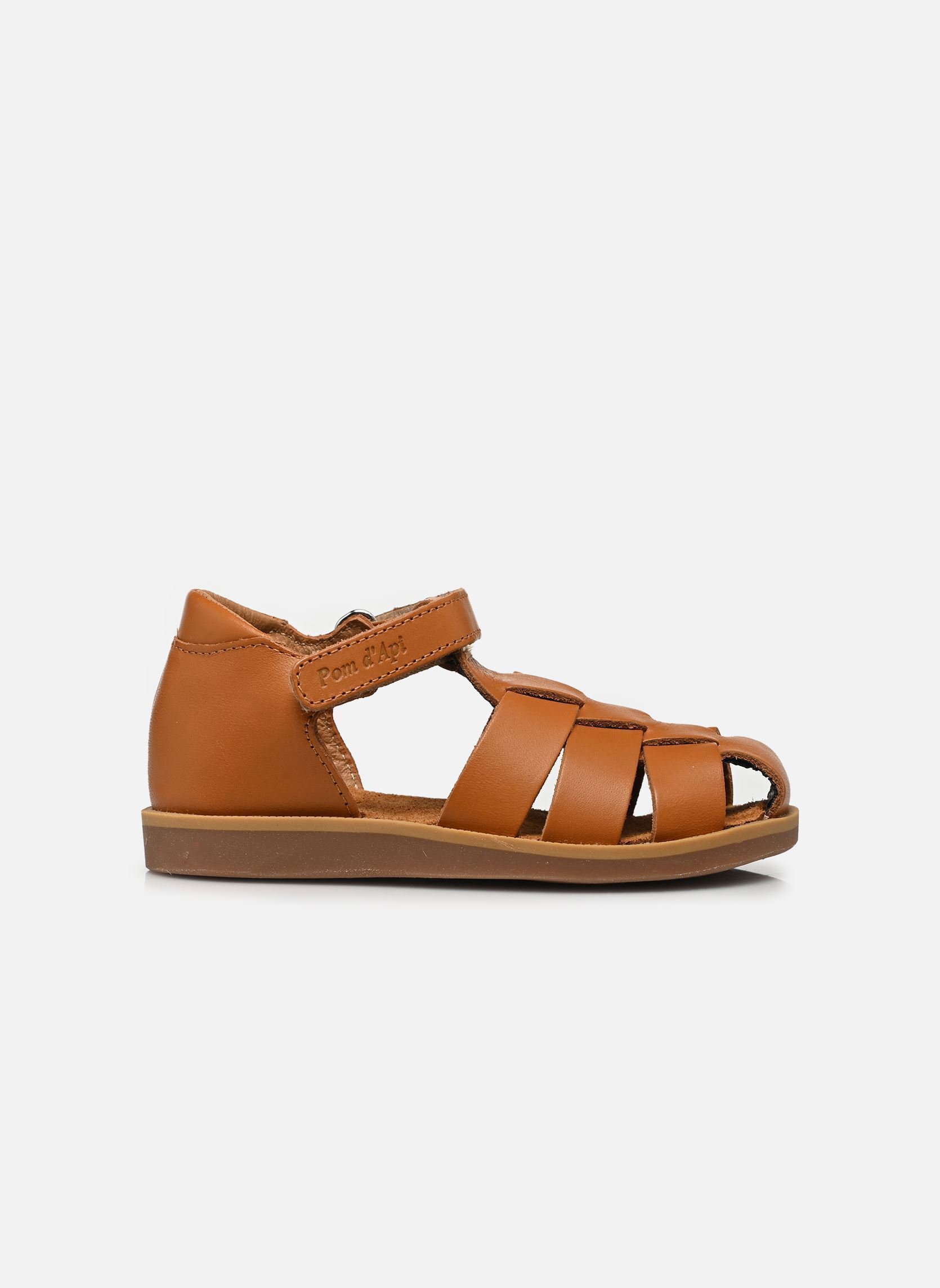 Sandales Poppy Air Pur Dad garçon marron Pom d Api Sandales Poppy Air Pur Dad garçon marron Light camel