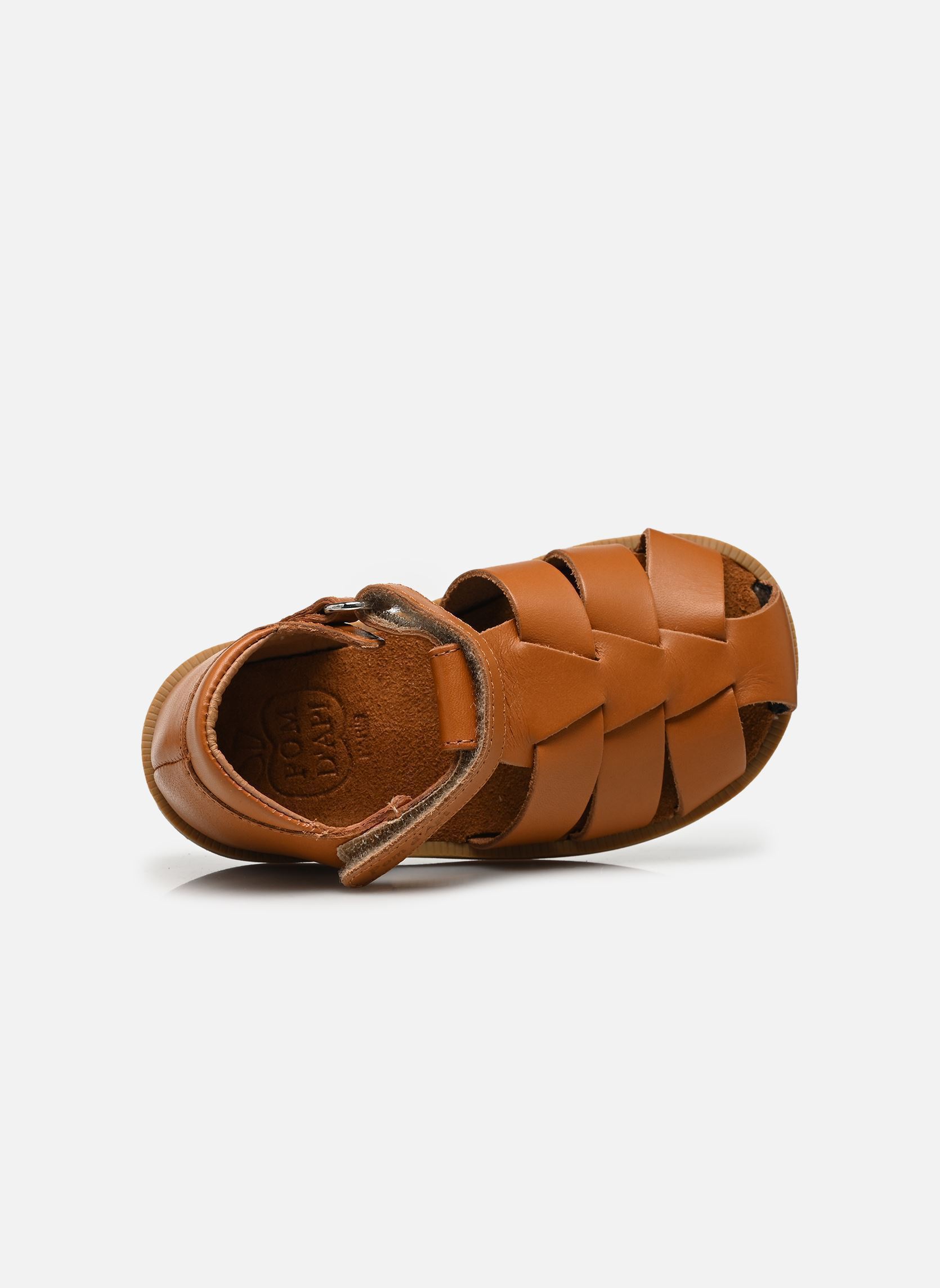 Sandales Poppy Air Pur Dad garçon marron Pom d Api Sandales Poppy Air Pur Dad garçon marron Light camel