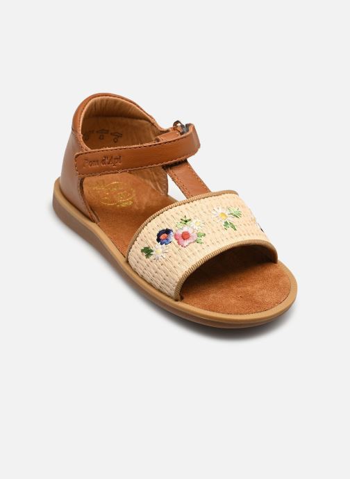 Pom d Api Sandalen Poppy Air Natur meisjes bruin
