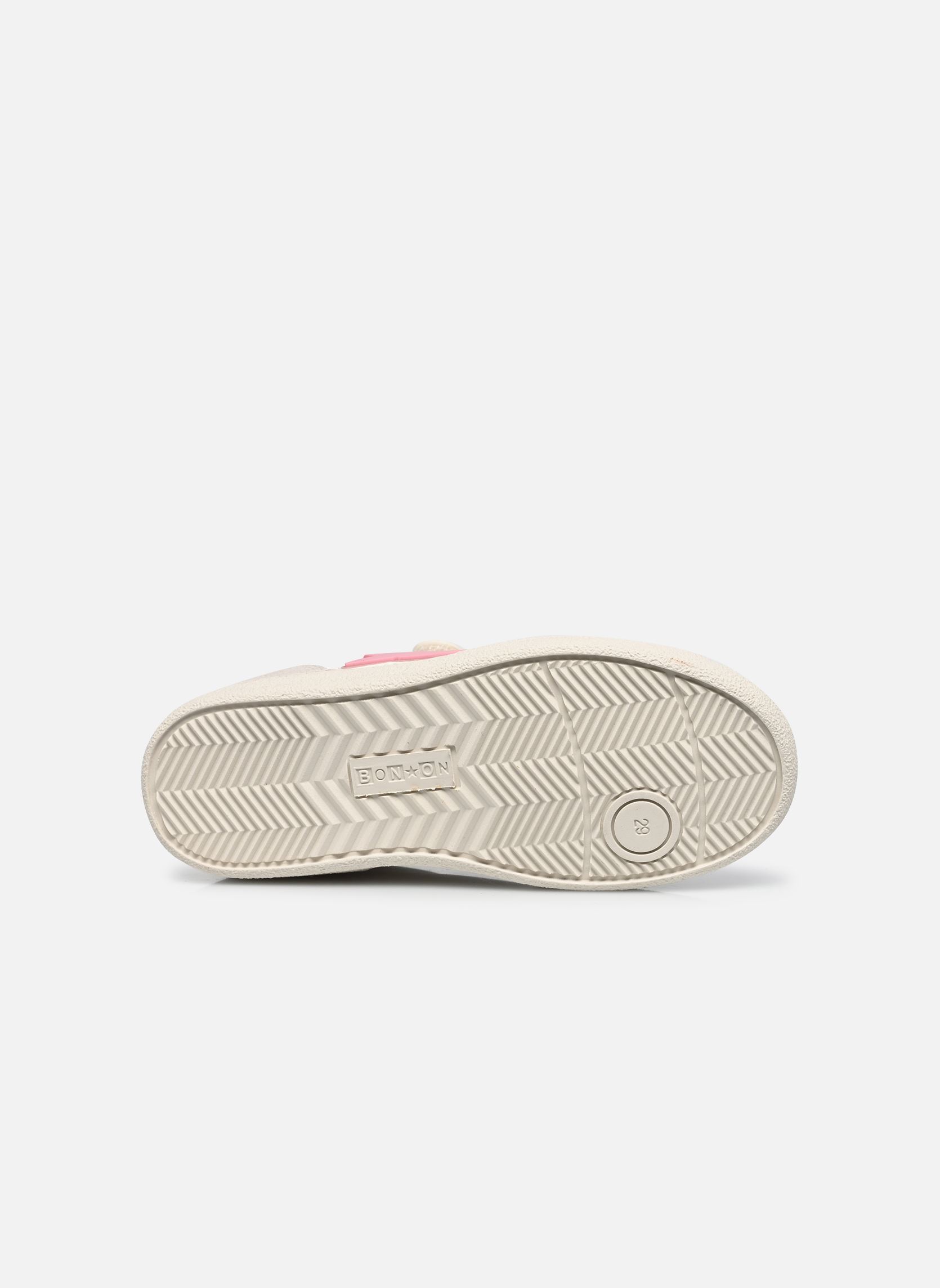 Niedrige Sneaker BT KIX EASY LO CUT mädchen weiß Bonton Niedrige Sneaker BT KIX EASY LO CUT mädchen weiß Off White-Pink