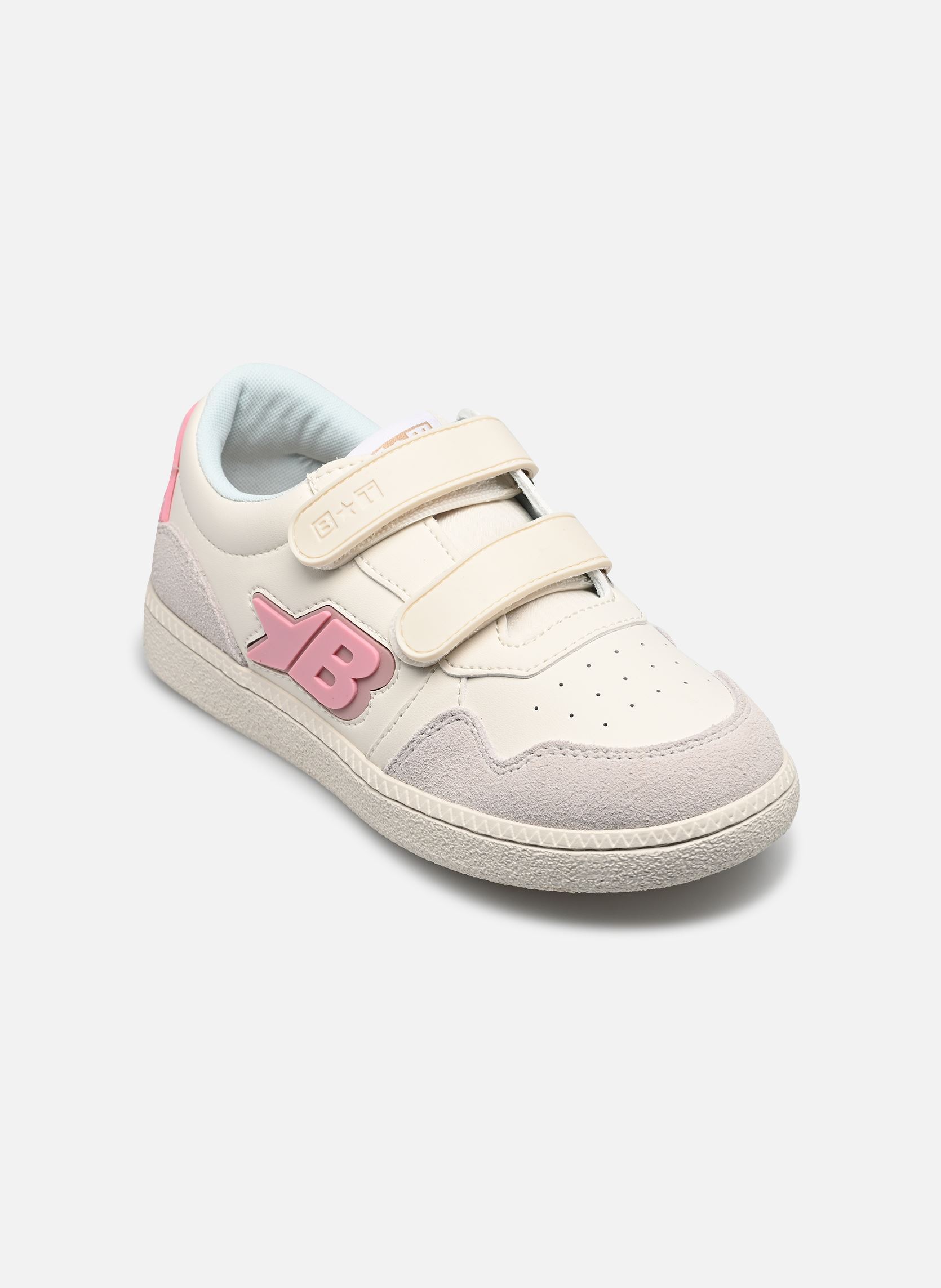 Niedrige Sneaker BT KIX EASY LO CUT mädchen weiß Bonton Niedrige Sneaker BT KIX EASY LO CUT mädchen weiß Off White-Pink