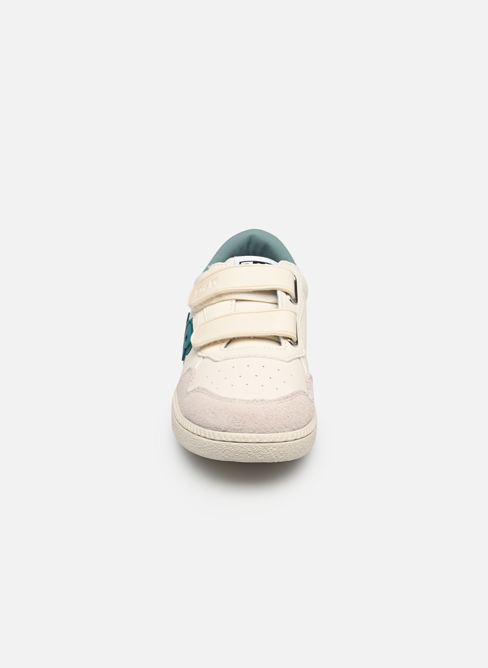 Baskets basses BT KIX EASY LO CUT garçon blanc Bonton Baskets basses BT KIX EASY LO CUT garçon blanc Off White-Green