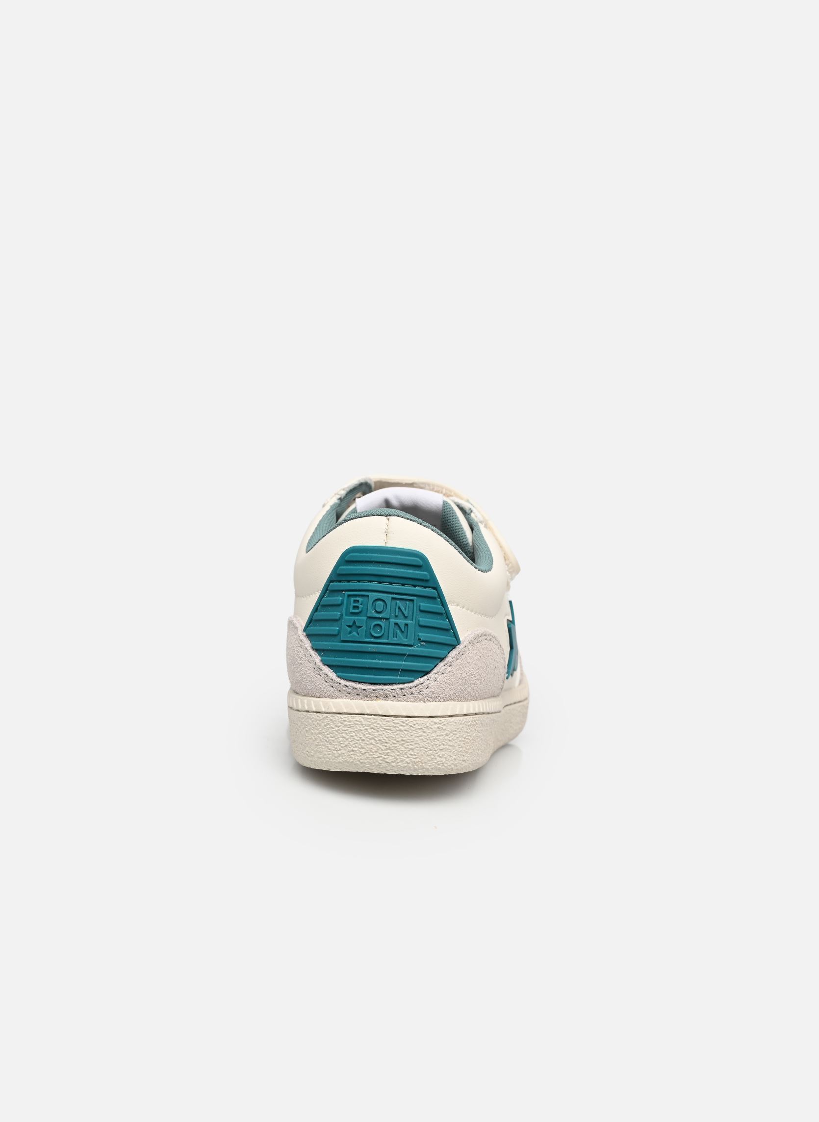 Baskets basses BT KIX EASY LO CUT garçon blanc Bonton Baskets basses BT KIX EASY LO CUT garçon blanc Off White-Green