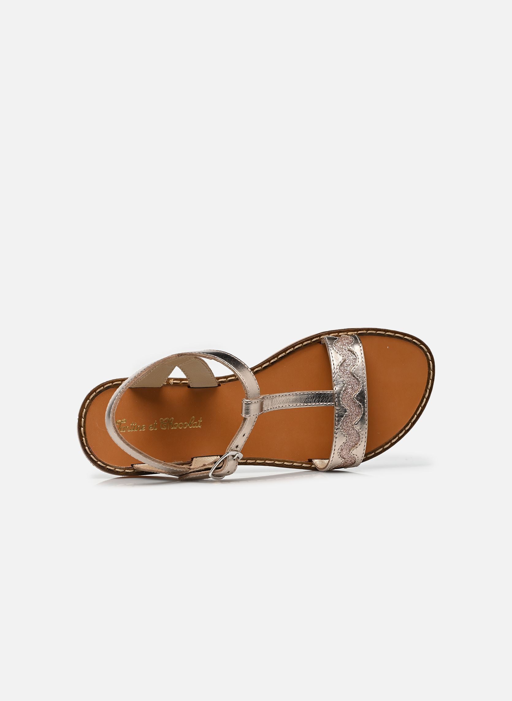 Sandales T&C 10 CROQUET fille or et bronze Tartine et Chocolat Sandales T&C 10 CROQUET fille or et bronze ORO PALA