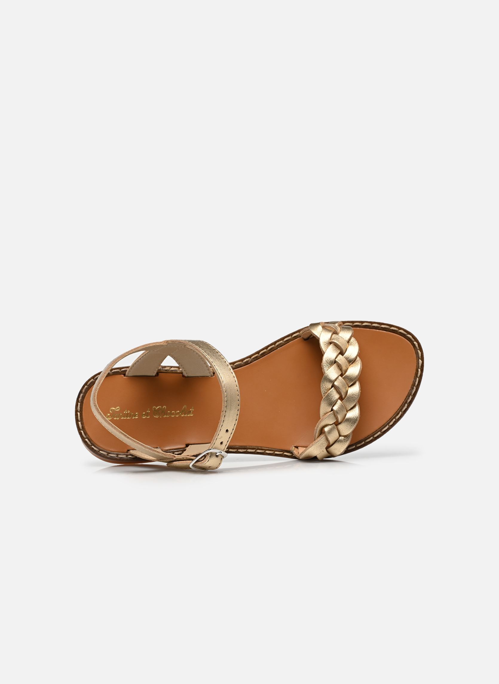 Sandales T&C 10 NAT fille or et bronze Tartine et Chocolat Sandales T&C 10 NAT fille or et bronze Platine