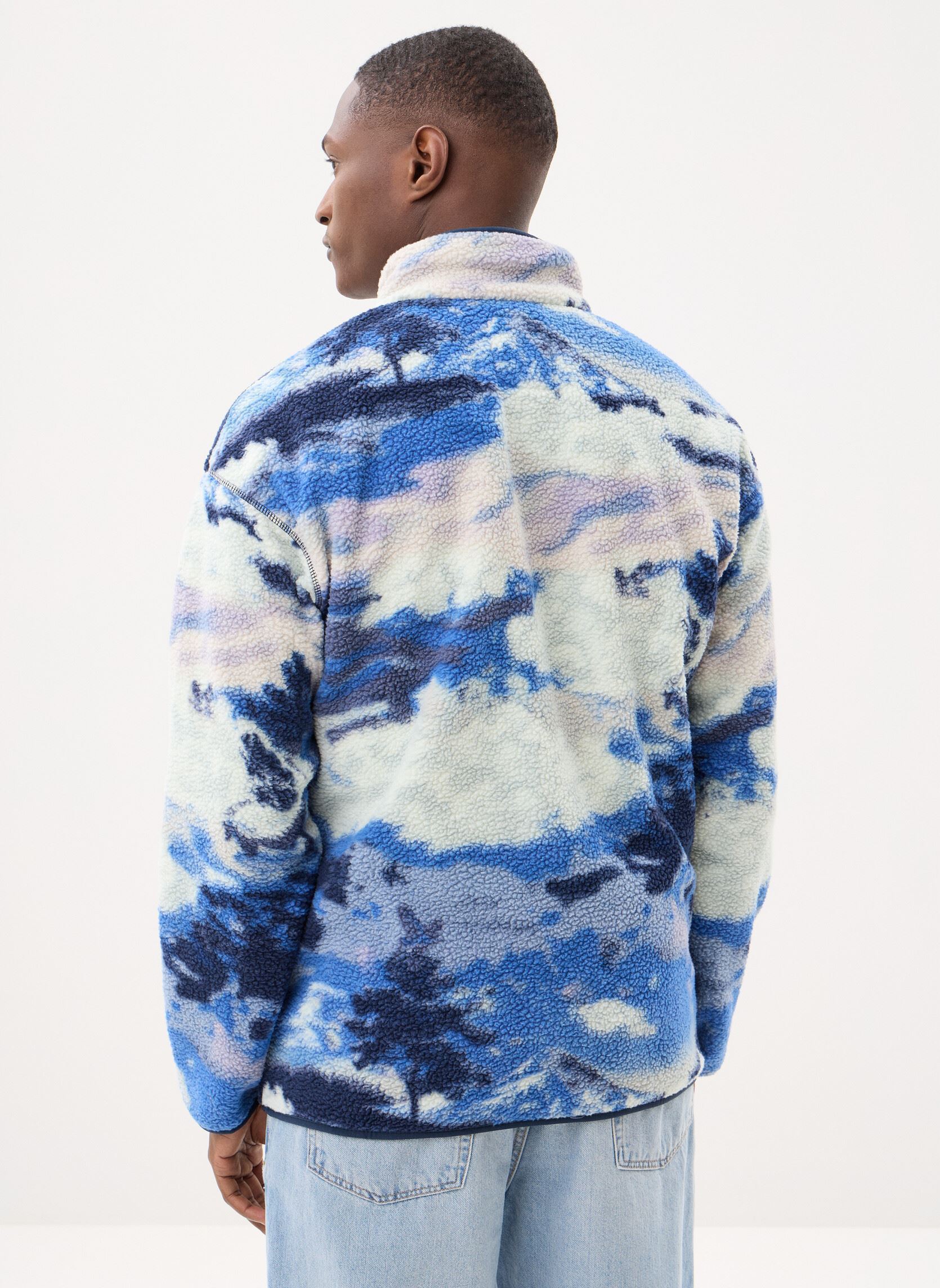 Fleece-Pullover Helvetia™ II Printed Half Snap Fleece herren blau Columbia Fleece-Pullover Helvetia™ II Printed Half Snap Fleece herren blau COLLEGIATE NAVY, DREAMING