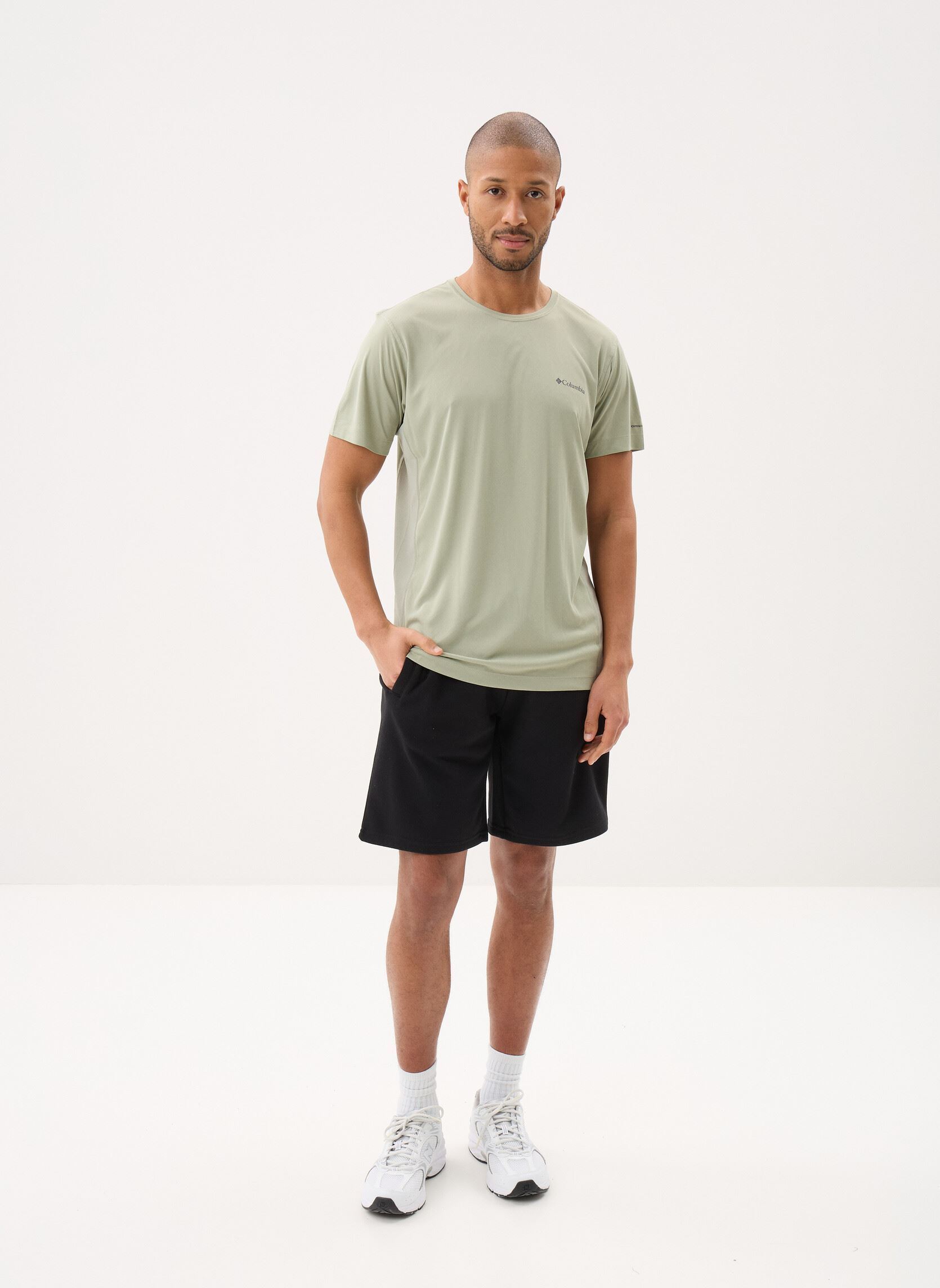 Tee-shirts manches courtes Zero Rules™ Light SS Crew homme vert Columbia Tee-shirts manches courtes Zero Rules™ Light SS Crew homme vert SAFARI