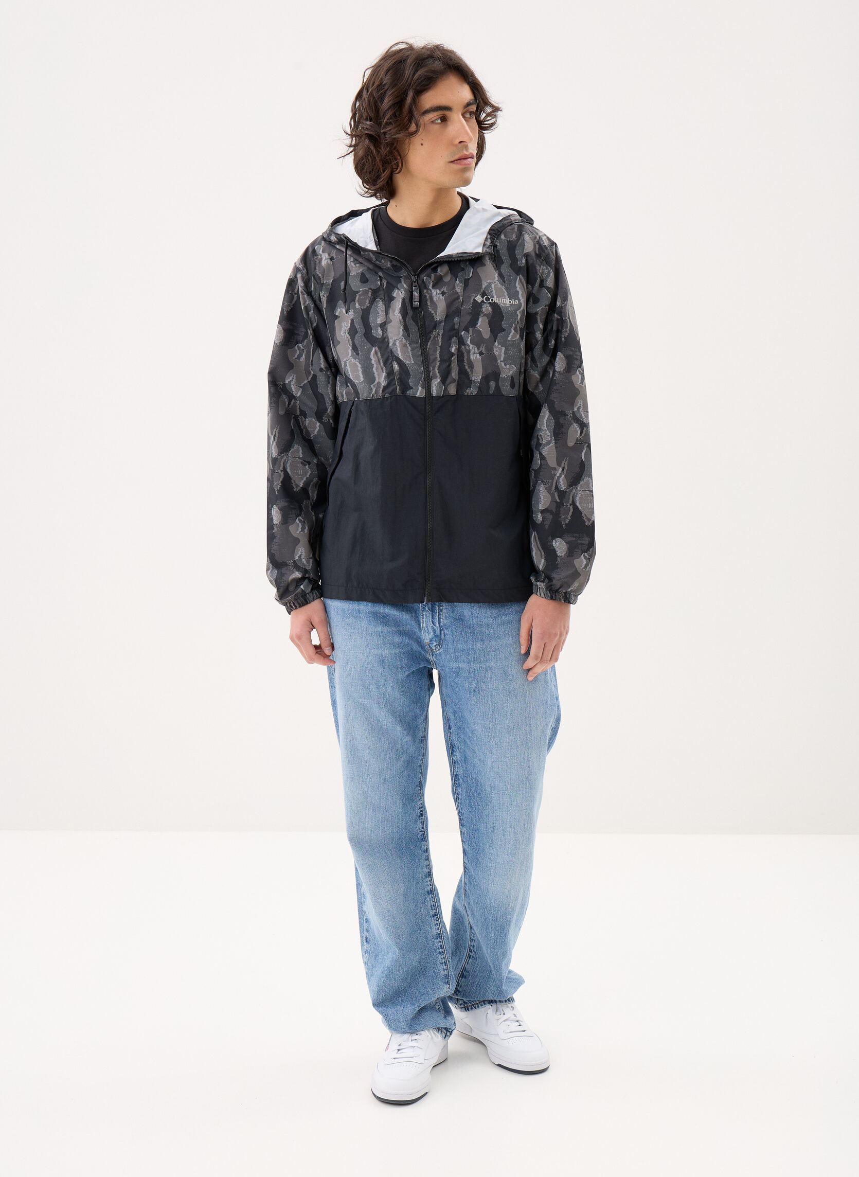 Vestes coupe-vents Spire Valley™ Novelty Windbreaker homme noir Columbia Vestes coupe-vents Spire Valley™ Novelty Windbreaker homme noir Black Treebark, Black