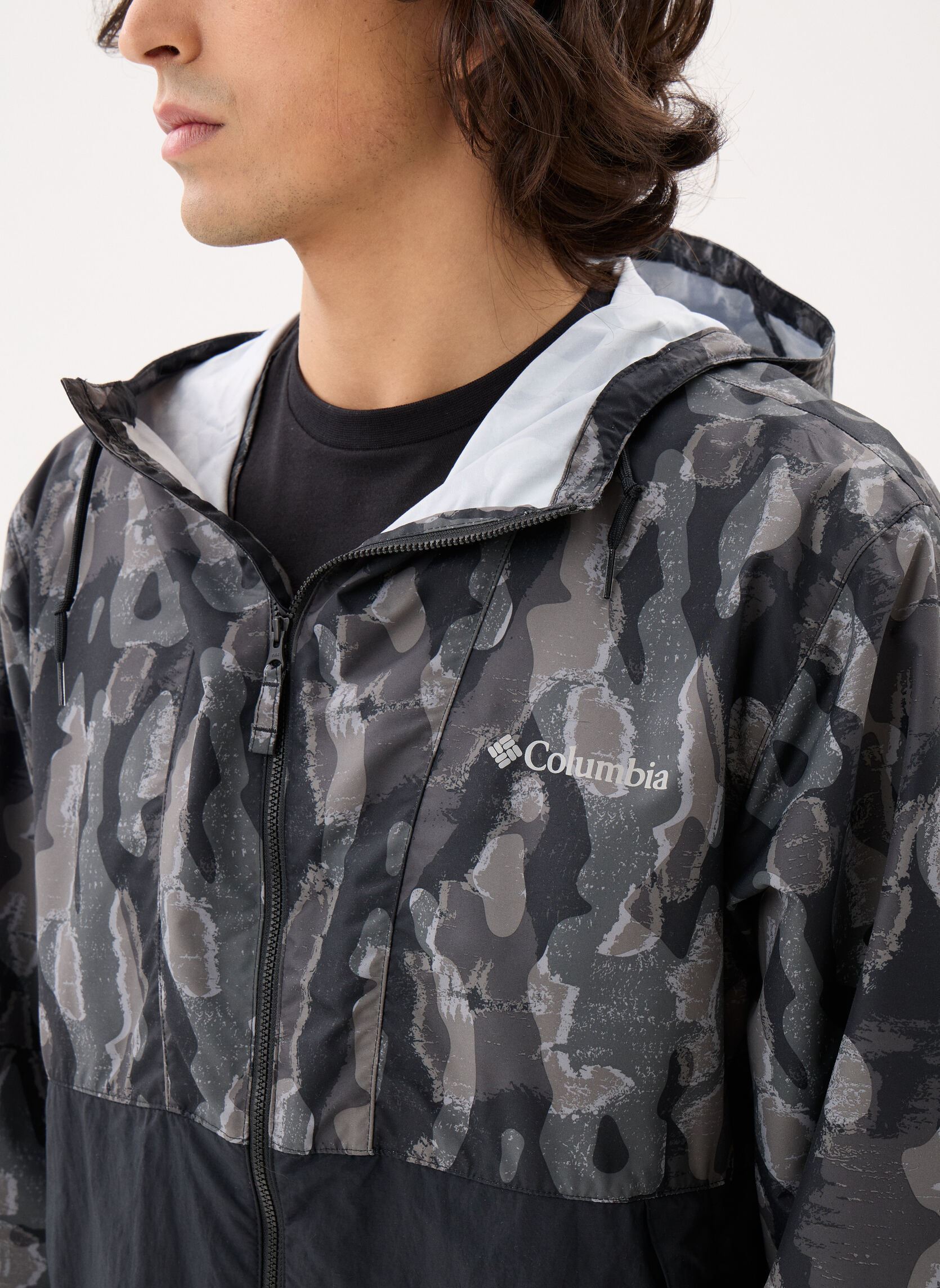 Vestes coupe-vents Spire Valley™ Novelty Windbreaker homme noir Columbia Vestes coupe-vents Spire Valley™ Novelty Windbreaker homme noir Black Treebark, Black
