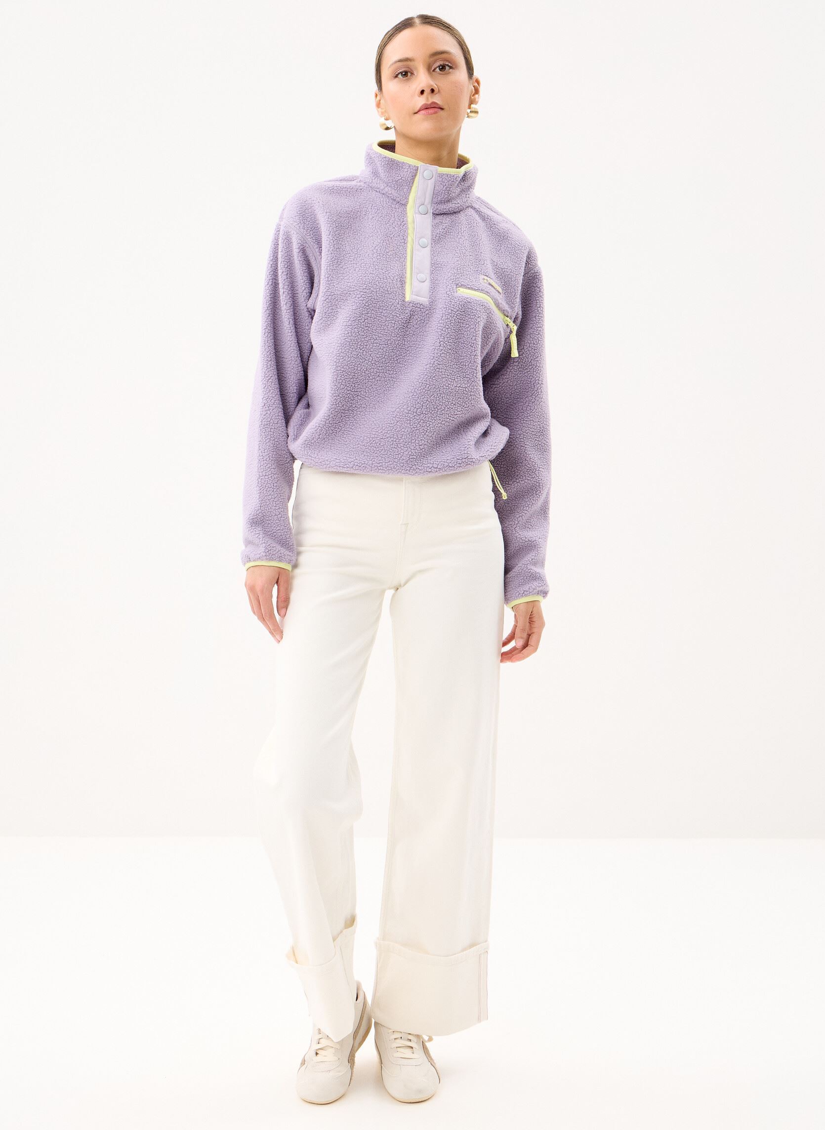 Fleece-Pullover Helvetia™ II Cropped Half Snap Fleece damen violett Columbia Fleece-Pullover Helvetia™ II Cropped Half Snap Fleece damen violett SHALE PURPLE, LAVENDER PEARL,