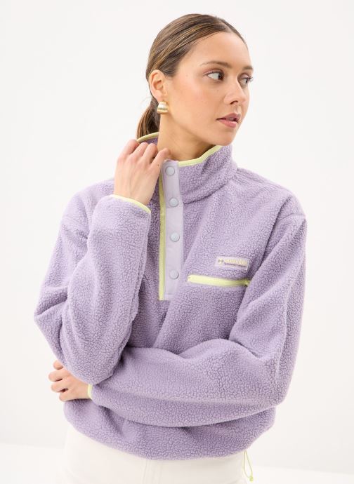 Columbia Pulls polaire Helvetia™ II Cropped Half Snap Fleece femme violet