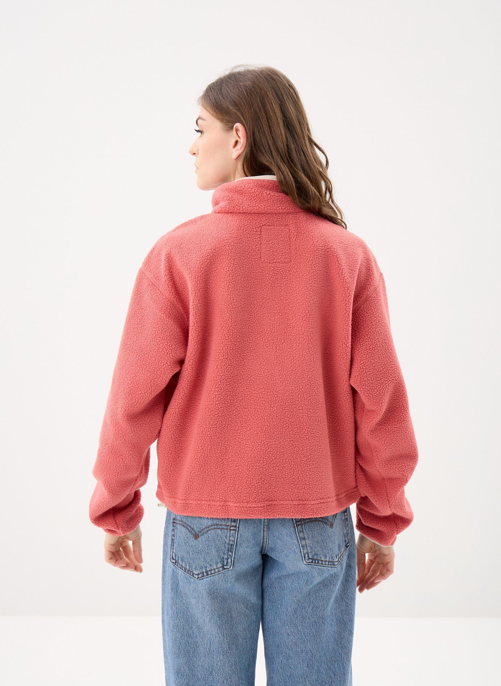 Fleece-Pullover Helvetia™ II Cropped Half Snap Fleece damen rot Columbia Fleece-Pullover Helvetia™ II Cropped Half Snap Fleece damen rot WASHED RED, MOONVISTA, DARK ST