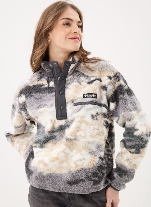 Columbia Pulls polaire Helvetia™ II Printed Cropped Half Snap femme gris