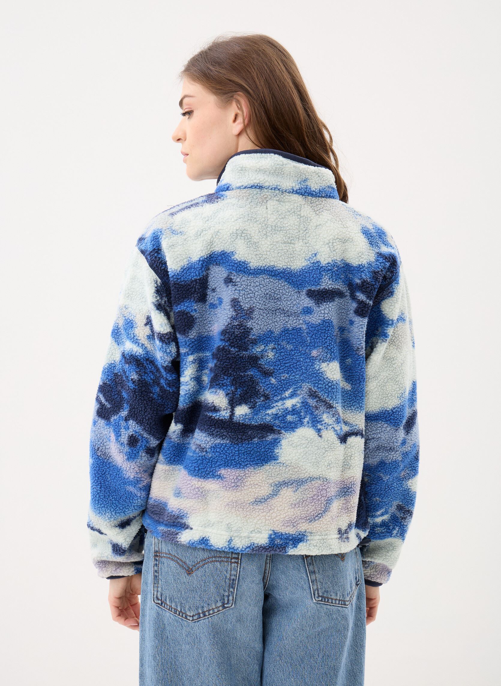Pulls polaire Helvetia™ II Printed Cropped Half Snap femme bleu Columbia Pulls polaire Helvetia™ II Printed Cropped Half Snap femme bleu NOCTURNAL, DREAMING