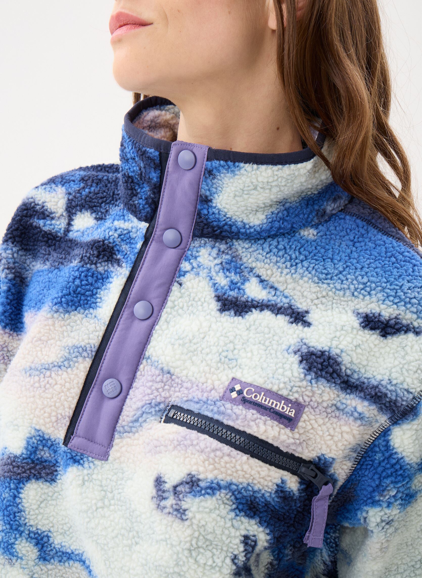 Pulls polaire Helvetia™ II Printed Cropped Half Snap femme bleu Columbia Pulls polaire Helvetia™ II Printed Cropped Half Snap femme bleu NOCTURNAL, DREAMING
