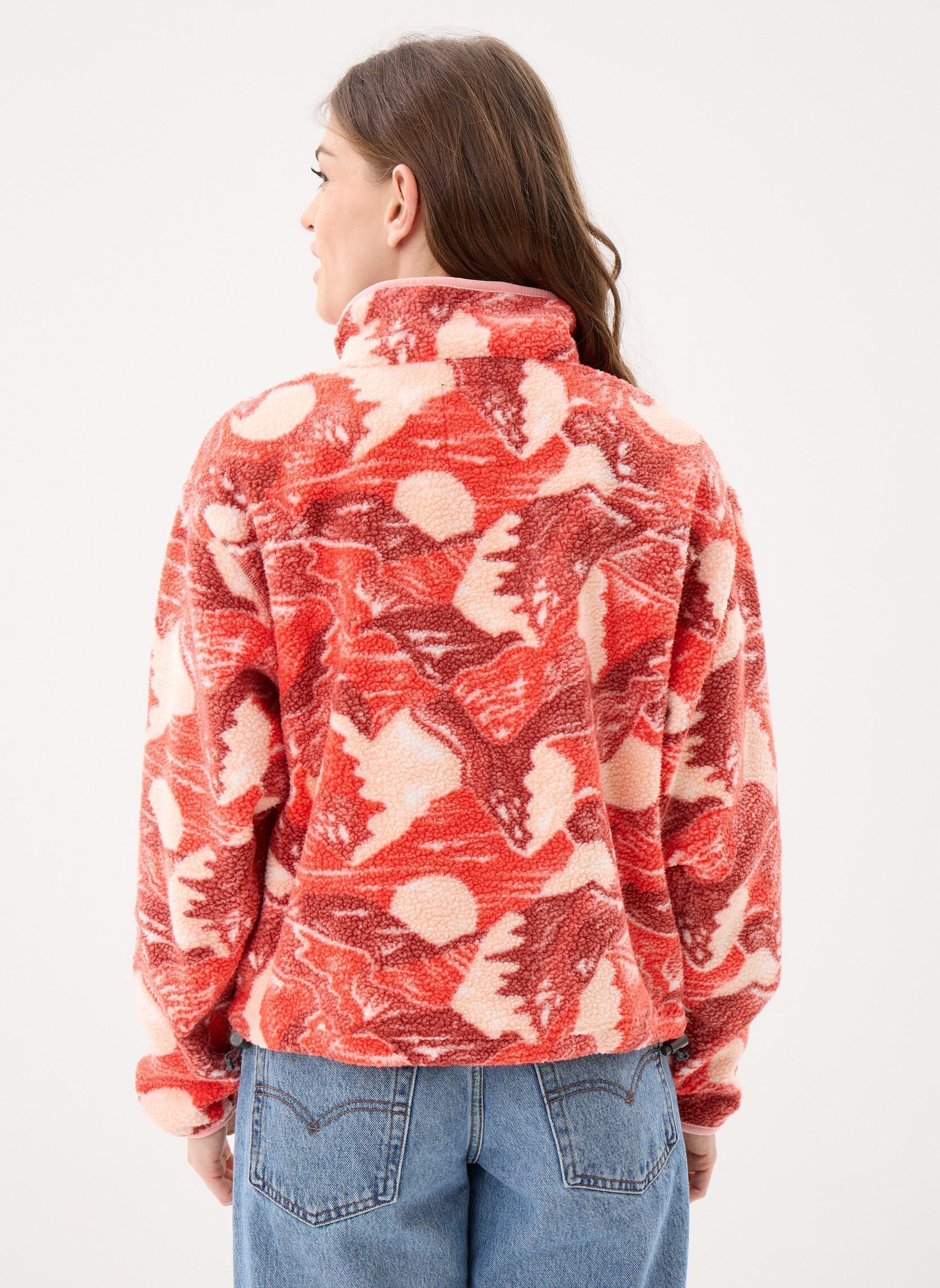 Pulls polaire Helvetia™ II Printed Cropped Half Snap femme orange Columbia Pulls polaire Helvetia™ II Printed Cropped Half Snap femme orange POPPY RED, SUNSCAPE