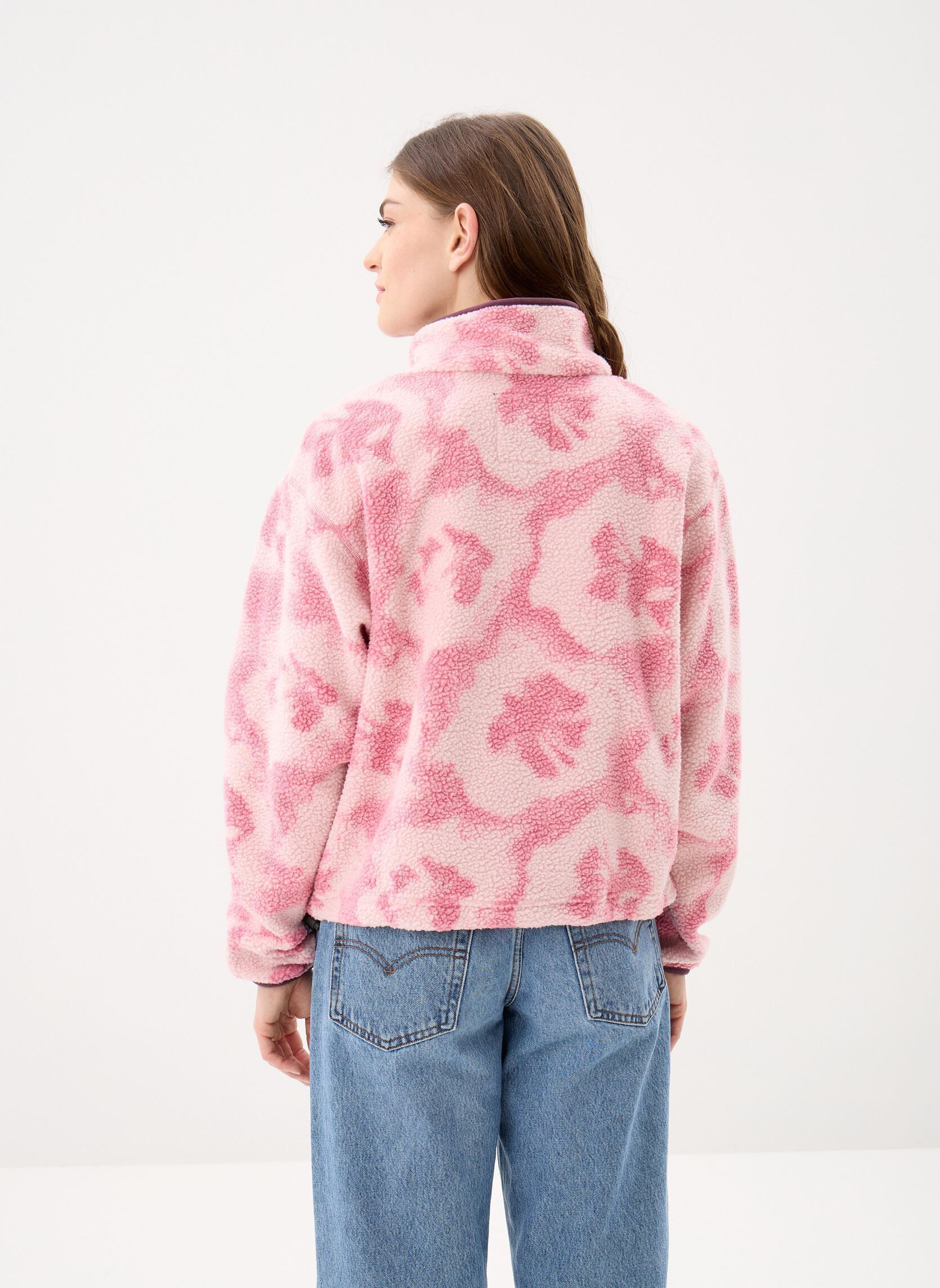 Maglioni in pile Helvetia™ II Printed Cropped Half Snap donna rosa Columbia Maglioni in pile Helvetia™ II Printed Cropped Half Snap donna rosa ROSETTE, SPRAYFLOWER