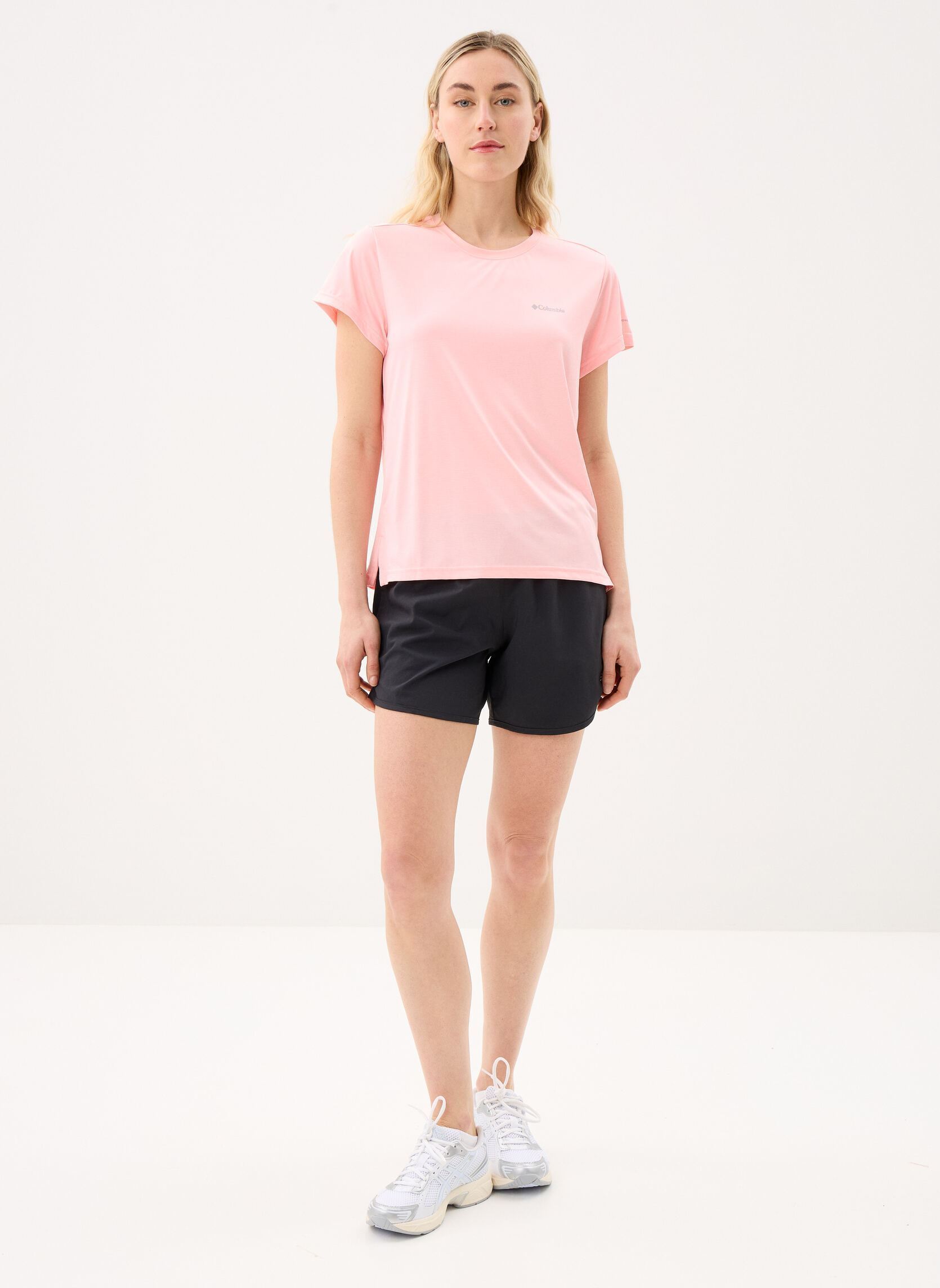 Tee-shirts manches courtes BlueVista Hill™ SS Crew femme rose Columbia Tee-shirts manches courtes BlueVista Hill™ SS Crew femme rose Pink Sand Heather