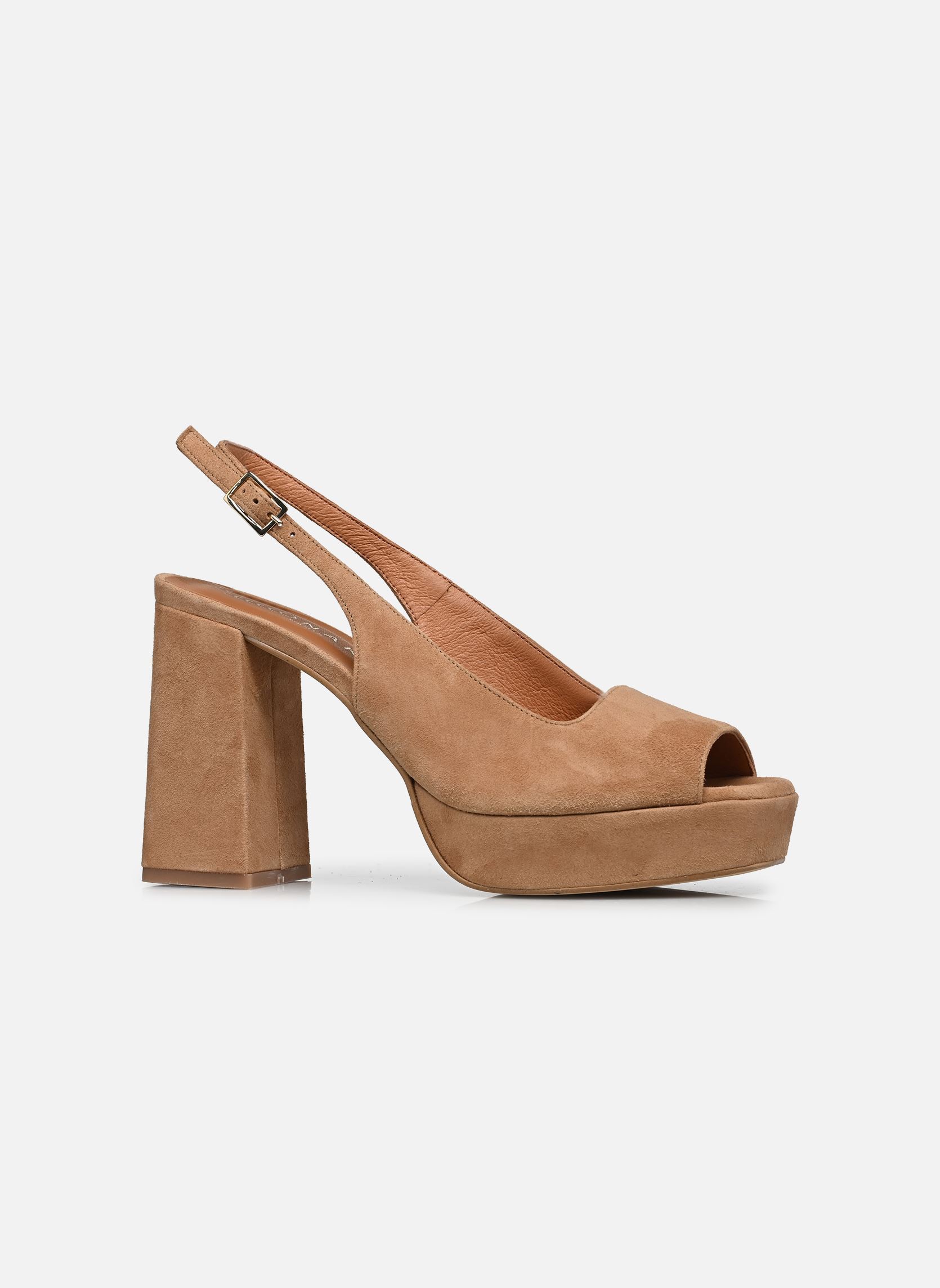 Slingback pumps VLADIM dames bruin Jonak Slingback pumps VLADIM dames bruin Velours Camel